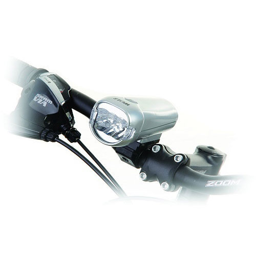 Фонарь велосипедный передний Wolf Light, TL-TL501TL-TL501 Фонарь велосипедный передний Wolf Light, TL-TL501TL-TL501Фонарь велосипедный передний Wolf Light TL-TL501. Питание: батарейки, 4 x 1,5V (AA). Количество светодиодов: 3. Запас энергии: 70 ч. Количество режимов работы: 2. Уровень водонепроницаемости: IP44. Размеры: 110 x 85 x 55 мм. Вес: 148 г.