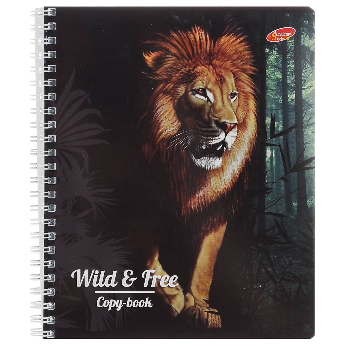 Тетрадь Wild & Free. Lion, цвет: черный, 96 листов7168/3_Лев Тетрадь Wild & Free. Lion, цвет: черный, 96 листов7168/3_ЛевТетрадь Wild & Free. Lion с представителем дикой природы подойдет для любых работ и студенту, и школьнику. Обложка оформлена изображением льва и выполнена из мелованного картона с закругленными углами. Внутренний блок тетради состоит из 96 листов бумаги на гребне белого цвета. Все листы расчерчены в клетку без полей.