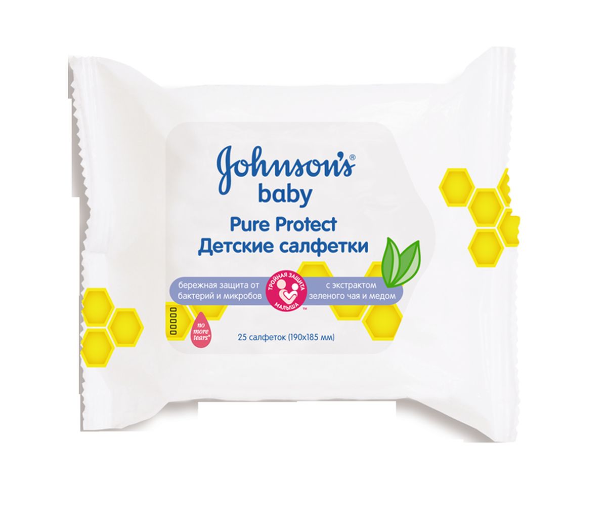 Johnsons baby Pure Protect Влажные салфетки 25 шт03014900 Johnsons baby Pure Protect Влажные салфетки 25 шт03014900Детские влажные салфетки JOHNSON’S Baby Pure Protect это удобный способ эффективно очистить и защитить руки, лицо и тело ребенка от грязи и микробов где бы Вы ни находились, оставаясь максимально нежными для кожи вашего ребенка. Детские влажные салфетки JOHNSON’S Baby Pure Protect пропитаны уникальным увлажняющим лосьоном с формулой Нет больше слез, который обогащен натуральными ингредиентами, включая экстракт зелёного чая. Идеальны для ежедневного применения. Они настолько деликатны, что могут использоваться для всего тела ребенка и даже для чувствительной кожи вокруг глазок. Гипоаллергенны. Без мыла и спирта. *Формула создана для сведения к минимуму риска аллергии.