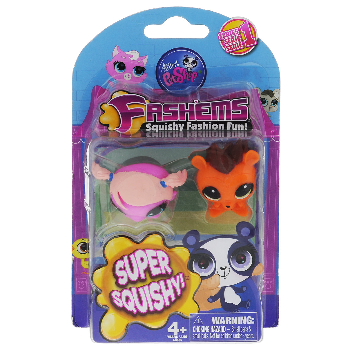 Игрушки-мялки FashEms Littlest Pet Shop53051-0000012-01 Игрушки-мялки FashEms Littlest Pet Shop53051-0000012-01Игрушки-мялки Littlest Pet Shop непременно понравятся вашему малышу! Игрушка выполнена в виде двух забавных зверушек - героев мультфильма Littlest Pet Shop. Игрушки выполнены из безопасной термопластичной резины с жидким наполнителем, благодаря чему их можно сжимать, крутить, кидать - а они всегда будут возвращаться в первоначальный вид. Игрушки-мялки способствуют развитию мелкой моторики пальцев рук, развивает творческое мышление, укрепляет кистевые мышцы рук, создает позитивный эмоциональный фон и является замечательным антистрессом. Порадуйте своего ребенка таким замечательным подарком!