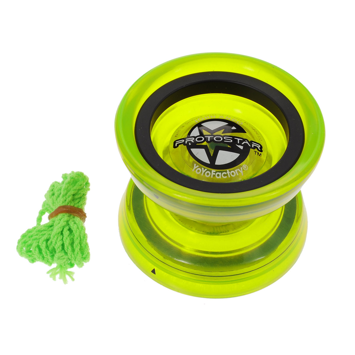 Йо-йо YoYoFactory Protostar, цвет: зеленыйPROTOSTAR_зеленый Йо-йо YoYoFactory Protostar, цвет: зеленыйPROTOSTAR_зеленыйЙо-йо YoYoFactory Protostar - это пластиковый с металлическими элементами йо-йо с фиксированным гэпом и подшипником из нержавеющей стали, а также силиконовым тормозом. Йо-йо Protostar создан вместе с чемпионом мира, Джоном Андо (John Ando), который знает, что нужно, для того чтобы йо-йо было самым лучшим. Новая форма йо-йо сделала гэп широким, что позволяет с легкостью ловить его на веревку при игре в стинг-стиле. На веревке йо-йо сидит великолепно, а игра с ним одно удовольствие! Йо-йо - это игрушка, состоящая из двух симметричных половинок соединенных осью, к которой прикреплена веревка. Современный йо-йо значительно отличается от тех, к которым многие привыкли. Сейчас йо-йо - это такая же часть молодежной культуры, как скейт, ВМХ или сноуборд. Йо-йо популярно во многих странах мира, таких как Россия, США и Япония. Ежегодно во всем мире проходят различные чемпионаты по игре с йо- йо, в том числе и Чемпионат России, в котором собираются лучшие...