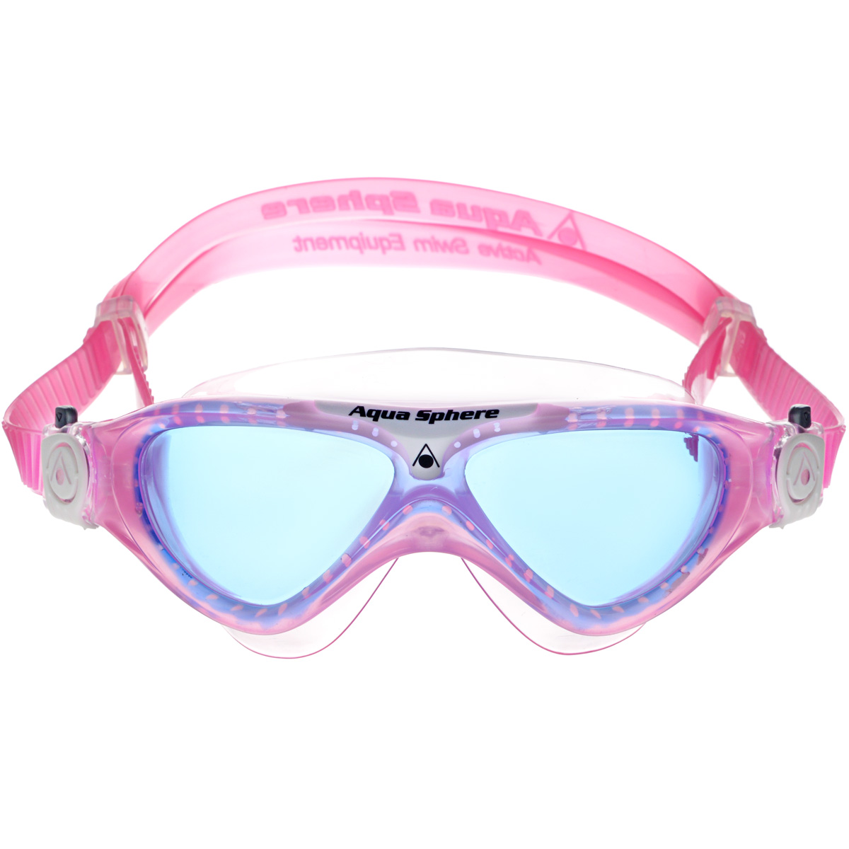 Очки для плавания Aqua Sphere Vista Junior, цвет: розовый, белый, синийTN 169780 Очки для плавания Aqua Sphere Vista Junior, цвет: розовый, белый, синийTN 169780Модные и стильные очки для плавания Aqua Sphere Vista Junior идеально подходят для плавания в бассейне или открытой воде. Оснащены линзами с антизапотевающим покрытием, которые устойчивы к появлению царапин. Мягкий комфортный обтюратор плотно прилегает к лицу. Запатентованные изогнутые линзы дают прекрасный обзор на 180° - без искажений. Очки дают 100% защиту от ультрафиолетового излучения спектра А и спектра В. Материал: плексисол, силикон.