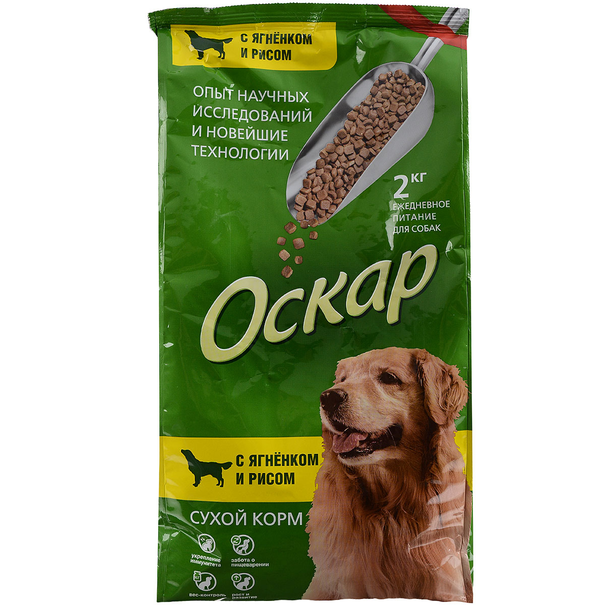 Корм сухой Оскар для собак, с ягненком и рисом, 2 кг43674 Корм сухой Оскар для собак, с ягненком и рисом, 2 кг43674Сухой корм для собак Оскар представляет собой особую формулу питания, основанную на современных исследованиях в области диетологии и питания домашних животных, а также предпочтениях ваших питомцев. Корм изготовлен из высококачественных ингредиентов, не содержит искусственных красителей и консервантов. Специальная рецептура обеспечивает оптимальный баланс питательных веществ, витаминов и микроэлементов. Особенности: - укрепление иммунитета, - подвижность, - кальций, - вес-контроль, - забота о шерсти и коже, - рост и развитие, - забота о пищеварении, - жизненный тонус. Состав: злаки (рис), экстракт белка растительного происхождения, мясо и мясопродукты (в том числе ягненок-печень), подсолнечное масло, пшеничные отруби, минеральные добавки, пульпа сахарной свеклы (жом), витамины, антиоксидант. Содержание питательных веществ: сырой протеин 22%, сырой жир 12%, сырая клетчатка 3%, сырая зола 7%, влажность 10%,...