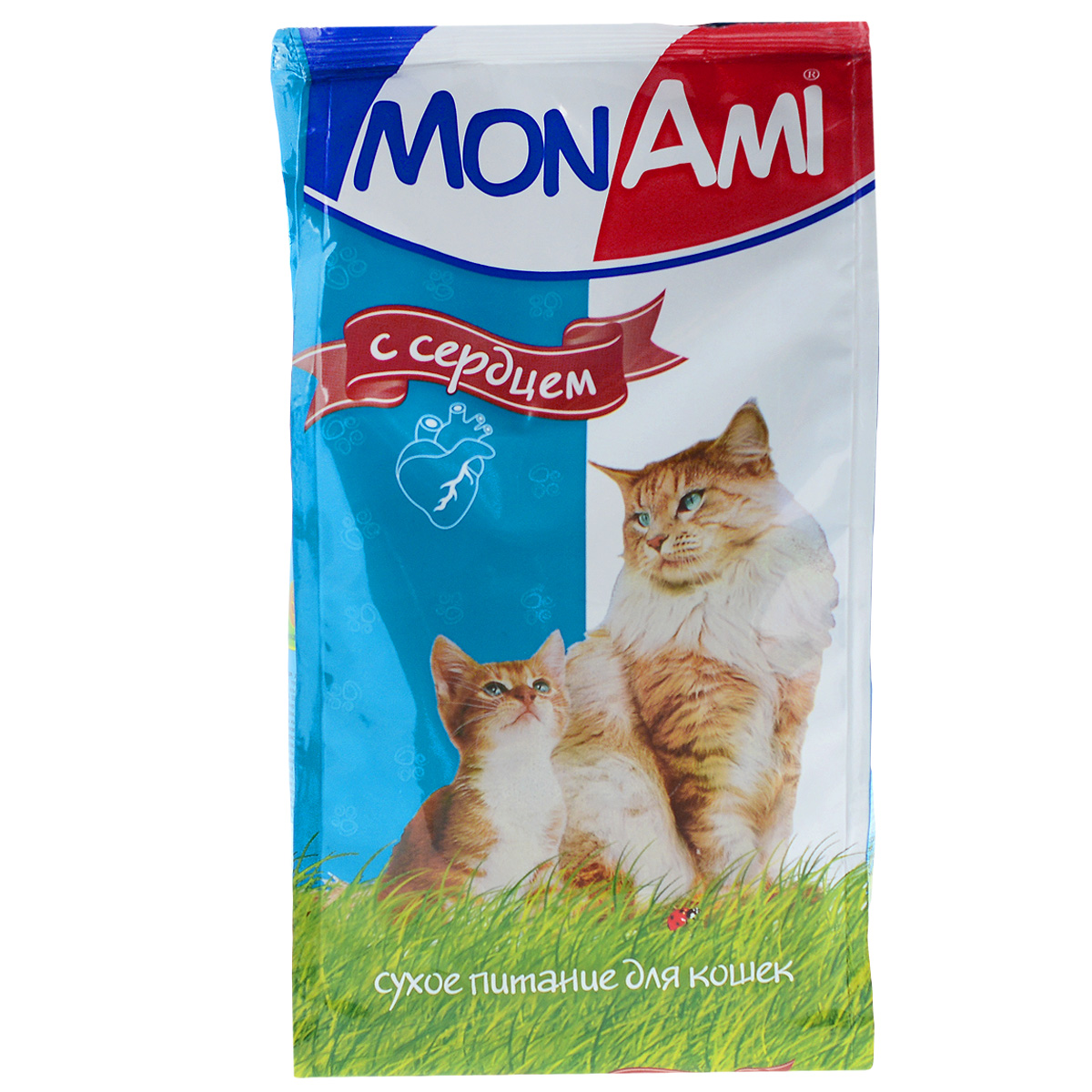 Корм сухой для кошек Mon Ami, с сердцем, 400 г59314 Корм сухой для кошек Mon Ami, с сердцем, 400 г59314Сухой корм для кошек Mon Ami - это полноценное сбалансированное питание для кошек, разработанное с использованием современных технологий. Особенности рациона: Необходимое сочетание ингредиентов для достижения правильной усвояемости питательных веществ организмом. Источник линолевой кислоты и правильного уровня витаминов группы В благотворно влияют на кожу и шерсть. Состав: злаки, экстракт белка растительного происхождения, мясо и продукты животного происхождения (в т.ч. сердце), подсолнечное масло, минеральные добавки, пульпа сахарной свеклы (жом), витамины, пивные дрожжи, антиоксидант. Анализ: сырой протеин 30%, сырой жир 10%, сырая зола 7%, сырая клетчатка 2,5%, влажность 10%, фосфор 0,9%, кальций 1,05%, витамин А 5000 МЕ/кг, витамин Д 500 МЕ/кг, витамин Е 30 мг/кг. Энергетическая ценность: 333 ккал/100 г. Товар сертифицирован.