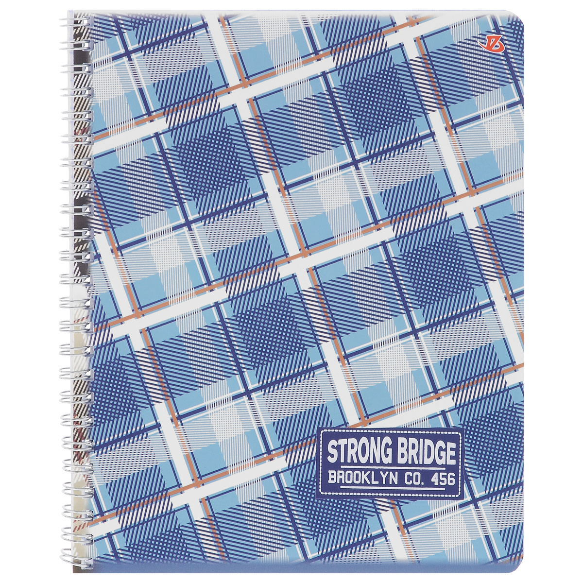 Тетрадь в клетку Strong Bridge, цвет: синий, голубой, бежевый, 60 листов. 6658/36658/3_сине-голубой Тетрадь в клетку Strong Bridge, цвет: синий, голубой, бежевый, 60 листов. 6658/36658/3_сине-голубойТетрадь Strong Bridge подойдет для любых работ и студенту, и школьнику. Фактурная обложка тетради с элементами серебряного тиснения выполнена из мелованного картона с закругленными углами. Внутренний блок тетради соединен металлической пружиной и состоит из 60 листов высококачественной бумаги повышенной белизны.