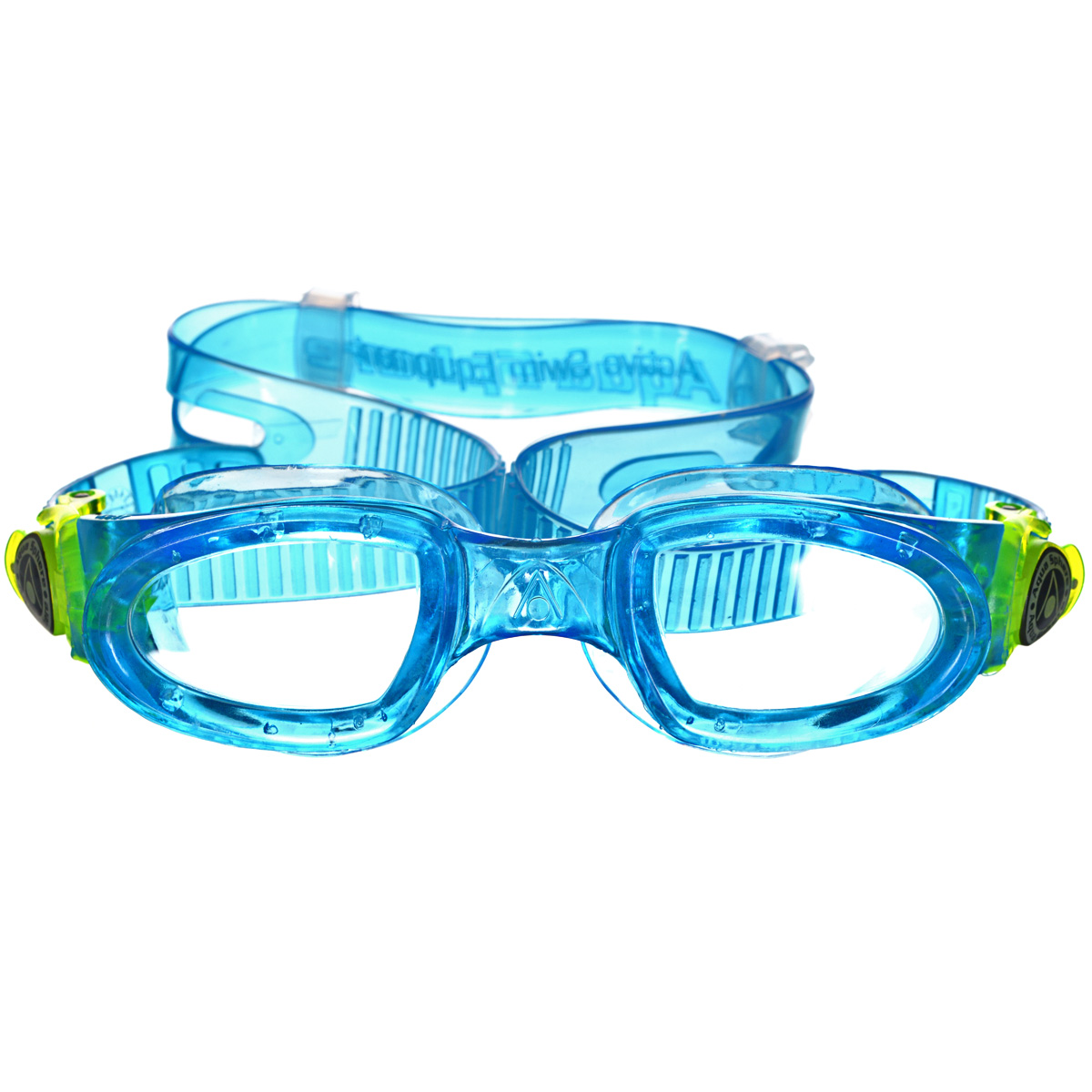 Очки для плавания Aqua Sphere Moby Kid, цвет: голубой, желтыйTN 167900 Очки для плавания Aqua Sphere Moby Kid, цвет: голубой, желтыйTN 167900Очки для плавания Aqua Sphere Moby Kid специально для детей и для тех взрослых, кому нужны плавательные очки маленького размера. Оснащены мягкой не травмирующей обтюрацией и увеличенной линзой. Очки дают 100% защиту от ультрафиолетового излучения спектра А и спектра В. Специальное покрытие препятствует запотеванию стекол. Ремешки удобно регулируются. Специальное покрытие защищает от появления царапин. Материал: софтерил, plexisol.