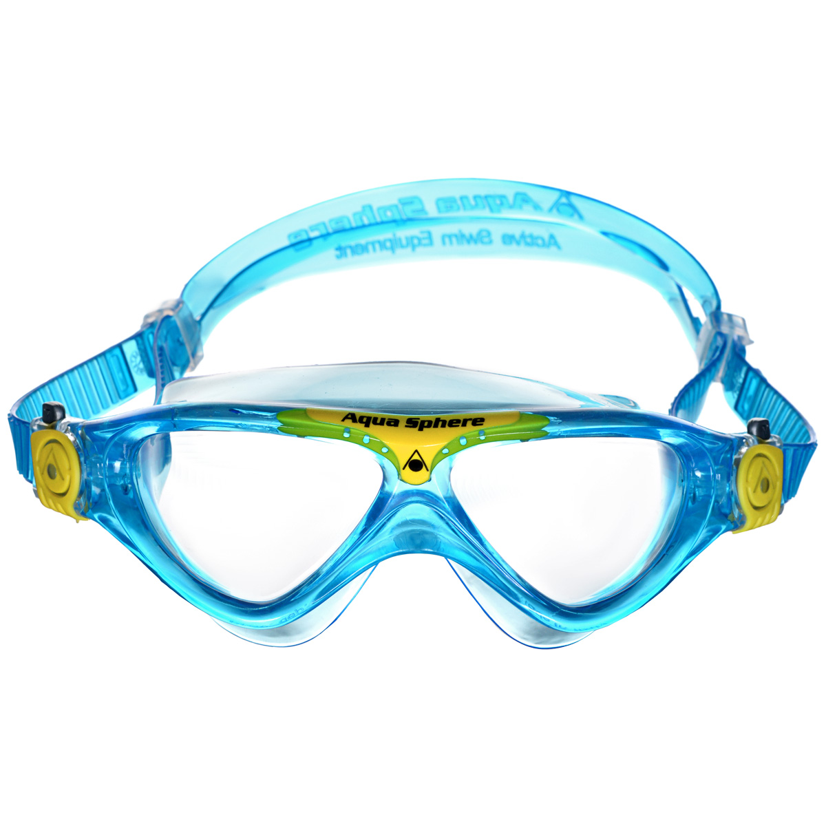 Очки для плавания Aqua Sphere Vista Junior, цвет: аквамарин, желтыйTN 169760 Очки для плавания Aqua Sphere Vista Junior, цвет: аквамарин, желтыйTN 169760Модные и стильные очки для плавания Aqua Sphere Vista Junior идеально подходят для плавания в бассейне или открытой воде. Оснащены линзами с антизапотевающим покрытием, которые устойчивы к появлению царапин. Мягкий комфортный обтюратор плотно прилегает к лицу. Запатентованные изогнутые линзы дают прекрасный обзор на 180° - без искажений. Очки дают 100% защиту от ультрафиолетового излучения спектра А и спектра В. Материал: плексисол, силикон.