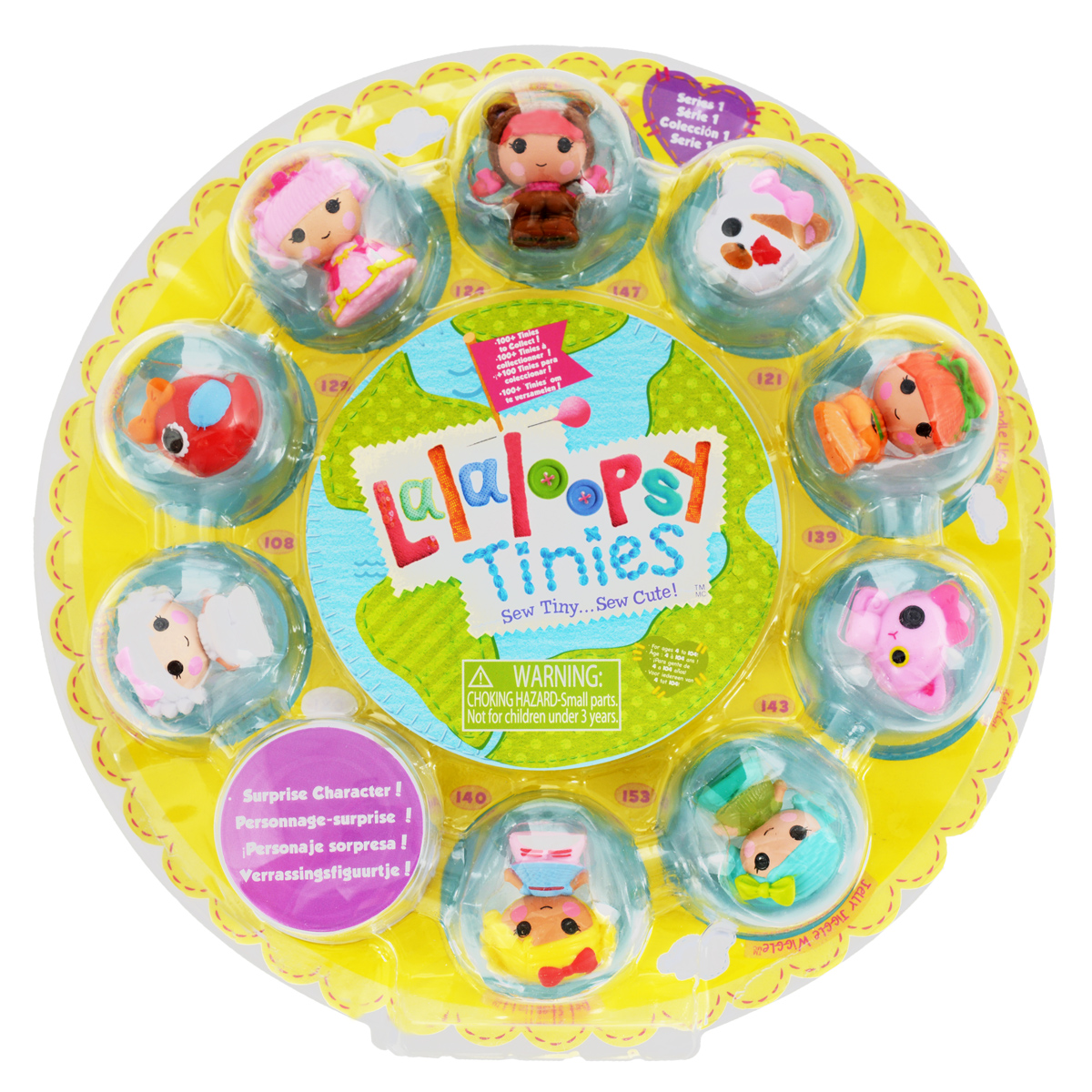 Lalaloopsy Набор мини-кукол Малютки Series 1 цвет желтый529514 Lalaloopsy Набор мини-кукол Малютки Series 1 цвет желтый529514Набор фигурок Lalaloopsy Малютки. Series 1 приведет в восторг любую маленькую поклонницу знаменитых куколок Lalaloopsy! Набор включает в себя 6 маленьких фигурок куколок Lalaloopsy, 3 фигурки питомцев и 1 фигурку-сюрприз. Фигурки выполнены из прочного пластика. Любимые персонажи Lalaloopsy стали совсем крошечными! Впервые в истории - крошечные малышки Lalaloopsy! Каждый персонаж уникален. Собери коллекцию из уникальных куколок. Каждая из них размером с пуговицу! Очаровательные фигурки-куколки непременно понравятся вашей дочурке и помогут ей погрузиться в сказочный мир волшебства и дружбы. Девочка сможет часами играть с ним, придумывая различные истории. Порадуйте ее таким замечательным подарком!