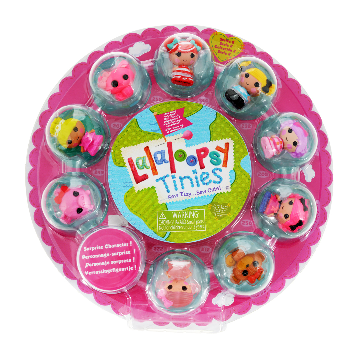 Lalaloopsy Набор фигурок Малютки Series 2 цвет розовый529514_Series 2 Lalaloopsy Набор фигурок Малютки Series 2 цвет розовый529514_Series 2Набор фигурок Lalaloopsy Малютки. Series 2 приведет в восторг любую маленькую поклонницу знаменитых куколок Lalaloopsy! Набор включает в себя 6 маленьких фигурок куколок Lalaloopsy, 3 фигурки питомцев и 1 фигурку-сюрприз. Фигурки выполнены из прочного пластика. Любимые персонажи Lalaloopsy стали совсем крошечными! Впервые в истории - крошечные малышки Lalaloopsy! Каждый персонаж уникален. Собери коллекцию из уникальных куколок. Каждая из них размером с пуговицу! Очаровательные фигурки-куколки непременно понравятся вашей дочурке и помогут ей погрузиться в сказочный мир волшебства и дружбы. Девочка сможет часами играть с ним, придумывая различные истории. Порадуйте ее таким замечательным подарком!