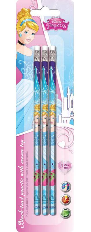 Карандаши ч/г, HB, шестигранные с ластиком, 3 шт PrincessPRCB-US1-102-BL3 Карандаши ч/г, HB, шестигранные с ластиком, 3 шт PrincessPRCB-US1-102-BL3Набор карандашей Princess позволят вашему ребенку создать множество рисунков. Особенности: Эргономичная утолщенная форма карандаша с шестиугольным сечением соответствует естественному захвату руки и уменьшает мышечные усилия, необходимые для удержания пишущего инструмента.