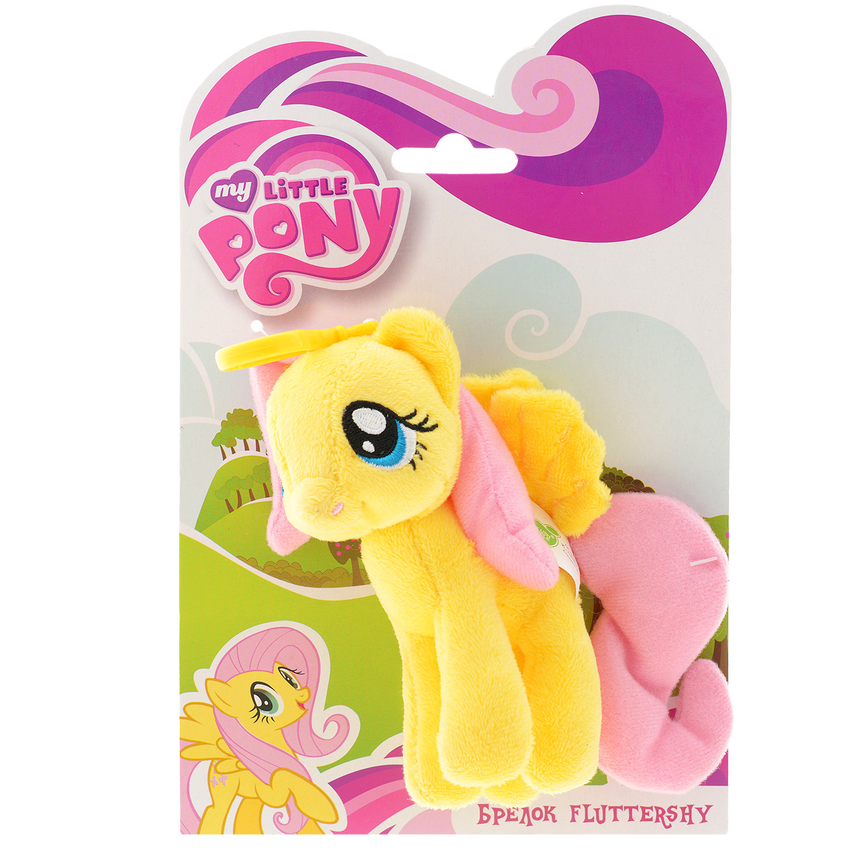 Мягкая игрушка-брелок My Little Pony FluttershyK30025B Мягкая игрушка-брелок My Little Pony FluttershyK30025BБрелок My Little Pony Fluttershy обязательно привлечет внимание вашей дочурки. Изделие изготовлено из приятных на ощупь материалов и безвредных для ребенка в виде пони. Пластиковый карабин позволит закрепить брелок на сумке. Прекрасное качество исполнения делают этот брелок чудесным подарком истинному поклоннику мультсериала My Little Pony. Порадуйте своего ребенка.