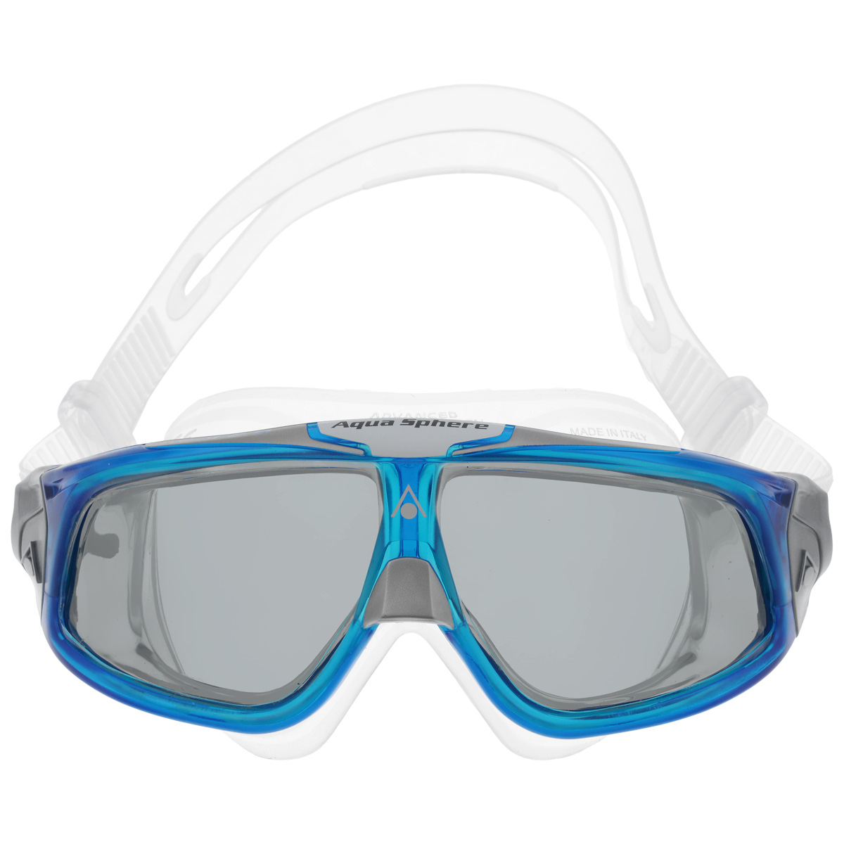 Очки для плавания Aqua Sphere Seal 2.0, цвет: прозрачный, синийTN 175170 Очки для плавания Aqua Sphere Seal 2.0, цвет: прозрачный, синийTN 175170Aqua Sphere Seal 2.0 являются идеальными очками для тех, кто пользуется контактными линзами, так как они обеспечивают высокий уровень защиты глаз от внешних раздражителей, бактерий, соли и хлора. Особая форма линз обеспечивает панорамный обзор 180°. Очки дают 100% защиту от ультрафиолетового излучения. Специальное покрытие препятствует запотеванию стекол. Материал: силикон, plexisol.