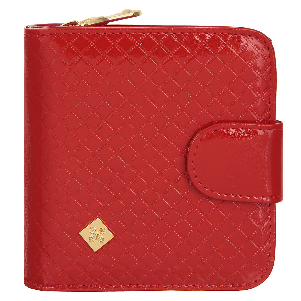 Кошелек женский Dimanche Rich, на молнии, цвет: красный. 09494 Кошелек женский Dimanche Rich, на молнии, цвет: красный. 09494Стильный кошелек Dimanche Rich изготовлен из натуральной лакированной кожи высшего качества с оригинальным тиснением в клетку и оформлен металлическим брендовым значком. Кошелек состоит из двух отделений. В первом, закрывающимся на хлястик с кнопкой, имеется два отделения для купюр и восемь кармашков для кредитных карт. Второе отделение для мелочи закрывается на молнию. Упакован в фирменную коробку. Такой кошелек станет замечательным подарком человеку, ценящему качественные и практичные вещи.