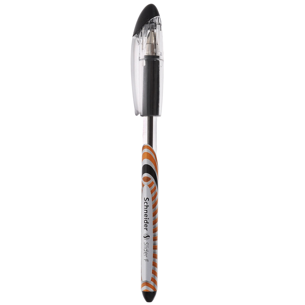 Шариковая ручка Schneider Slider F, цвет: оранжевый, серебристый, черныйS1510-01/1_ оранжевый Шариковая ручка Schneider Slider F, цвет: оранжевый, серебристый, черныйS1510-01/1_ оранжевыйШариковая ручка Schneider Slider F для быстрого , легкого и экономичного письма. Выполнена из пластикового корпуса и металлического наконечника. Прорезиненный упор для пальцев обеспечивает удобный захват ручки при письме. Чернила светоустойчивые и водостойкие.