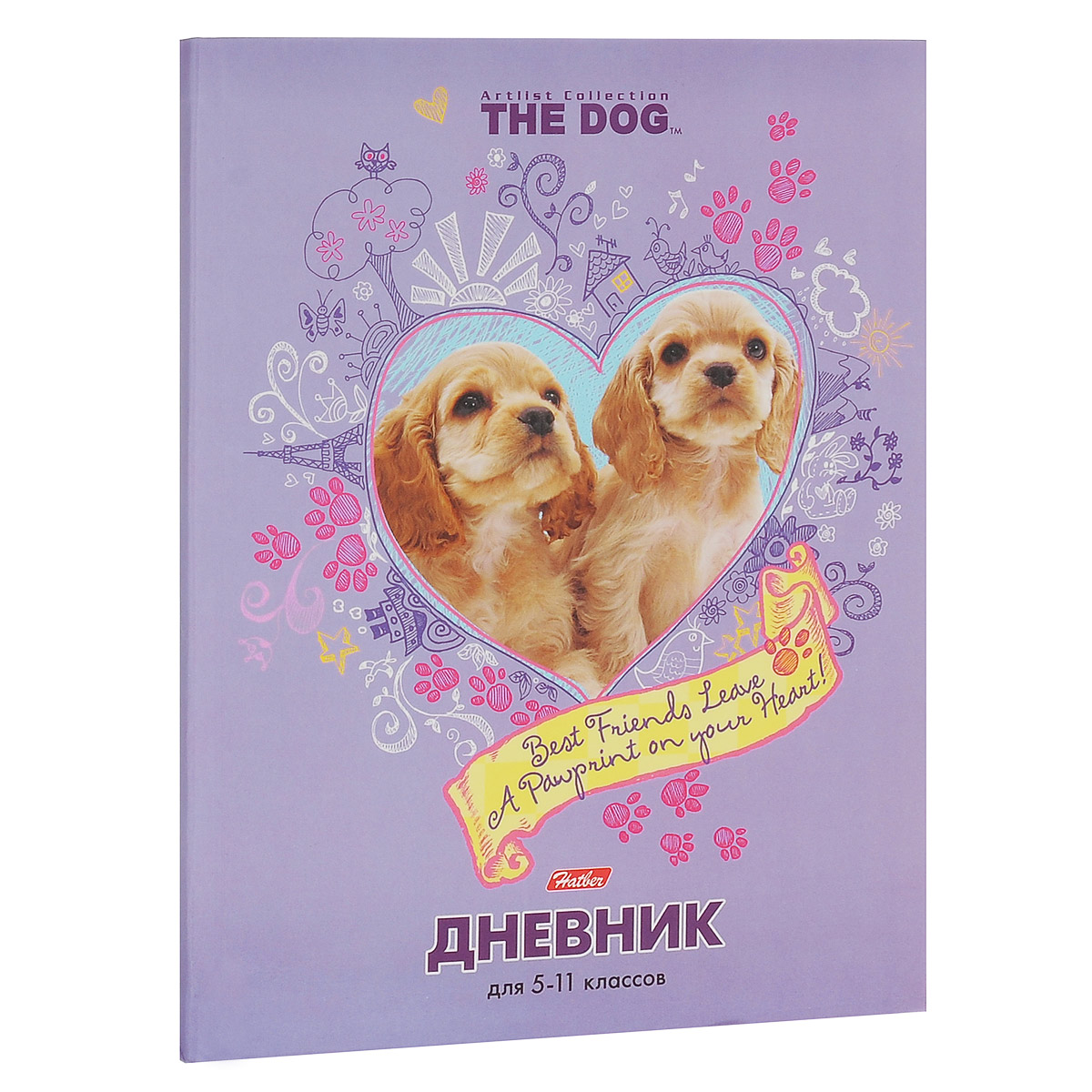 Дневник школьный Hatber The Dog, цвет: сиреневый48ДL5B_12105 Дневник школьный Hatber The Dog, цвет: сиреневый48ДL5B_12105Школьный дневник Hatber The Dog предназначен для учащихся 5-11 классов. Внутренний блок дневника состоит из 48 листов бумаги белого цвета. Обложка в интегральном переплете выполнена из глянцевого картона с изображением милых щенят. В структуру дневника входят все необходимые разделы: информация о личных данных ученика, школе и педагогах, друзьях и одноклассниках, расписание факультативов и уроков по четвертям, сведения об успеваемости с рекомендациями педагогического коллектива. Дневник содержит номера телефонов экстренной помощи и даты государственных праздников. Кроме стандартной информации, в конце дневника имеется краткий справочник школьника по математике и русскому языку. Справочник содержит ряд формул, правил и подсказок по предмету, которому они предназначены. Дневник Hatber The Dog станет надежным помощником в освоении новых знаний и принесет радость своему хозяину, украшая учебные будни. Рекомендуемый возраст от 12 лет.