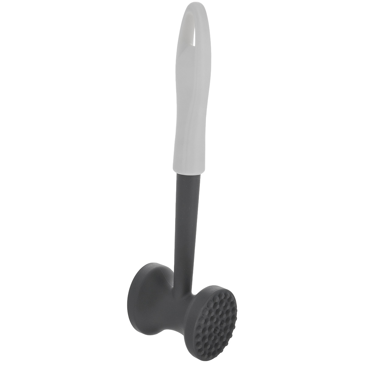 Молоток для мяса Tescoma Presto, 26 см420380 Молоток для мяса Tescoma Presto, 26 см420380Двусторонний молоток Tescoma Presto предназначен для отбивания всех видов мяса. Выполнен из специальной закаленной пластмассы для максимальной эффективности и высокой прочности. Одна сторона молотка рельефная, другая гладкая.На ручке расположено практичное ушко для подвешивания на вешалку. Можно мыть в посудомоечной машине. Длина молотка: 26 см. Размер рабочей поверхности: 7,5 см х 5,5 см х 5 см.