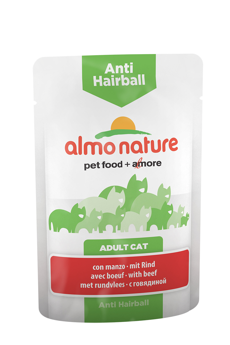 Паучи с говядиной для вывода шерсти у кошек (Functional Anti-Hairball with Beef), 70 г20340 Паучи с говядиной для вывода шерсти у кошек (Functional Anti-Hairball with Beef), 70 г20340Состав: мясо и его производные (говядина 4%), злаки, экстракт растительного белка, производные растительного происхождения (инулин 0,1%), минералы. Добавки: витамин D3 315 IU/кг, витамин E 74 мг/кг, витамин B1 2 мг/кг, E2 (Иодин) 197 мг/кг, E4 (Медь) 1 мг/кг, E5 (марганец) 2 мг/кг, E6 (Цинк) 16 мг/кг, таурин 230 мг/кг; технологические добавки: камедь кассии 562 мг/кг. Пищевая ценность: белки 9%, клетчатка 1.5%, масла и жиры 4%, зола 3%, влажность 82%. Калорийность: 740 ккал/кг.