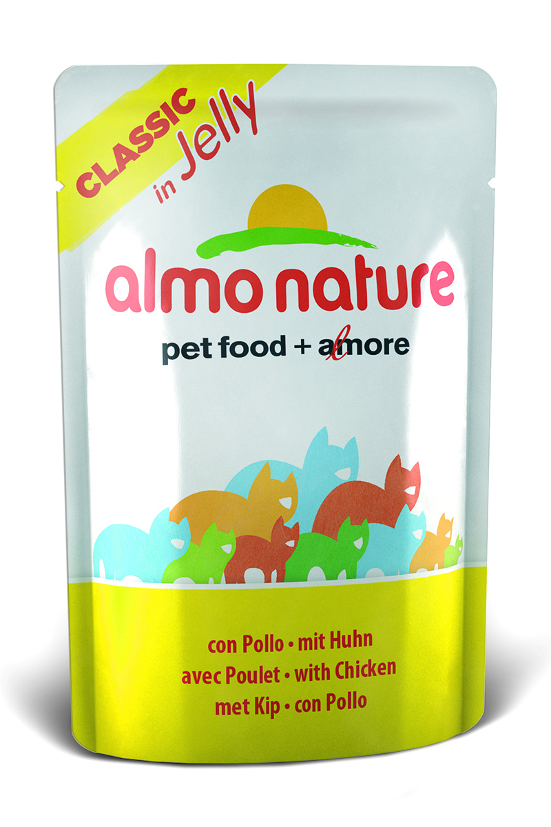 Консервы для кошек Almo Nature, курица в желе, 55 г23411 Консервы для кошек Almo Nature, курица в желе, 55 г23411Консервы Almo Nature - премиум корм для кошек. Корм изготовлен только из свежих высококачественных натуральных ингредиентов, что обеспечивает здоровье вашей кошки. Не содержит ГМО, антибиотиков, химических добавок, консервантов и красителей. Состав: курица 45%, куриный бульон в желатине (желе) 54,5%, рис 0,5%. Гарантированный анализ: белки 12%, клетчатка 0,1%, жиры 0,5%, зола 1%, влажность 86%. Товар сертифицирован.