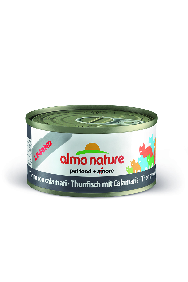 New Консервы для Кошек с Тунцом и Кальмарами (Legend Adult Cat Tuna&Squids), 70 г.24182 New Консервы для Кошек с Тунцом и Кальмарами (Legend Adult Cat Tuna&Squids), 70 г.24182Состав: тунец 70%, рыбный бульон 24%, кальмары 5%, рис 1%. Пищевая ценность: белки 17%, клетчатка 0,1%, масла и жиры 1,3%, зола 1%, влажность 79%. Калорийность: 672 ккал/кг.