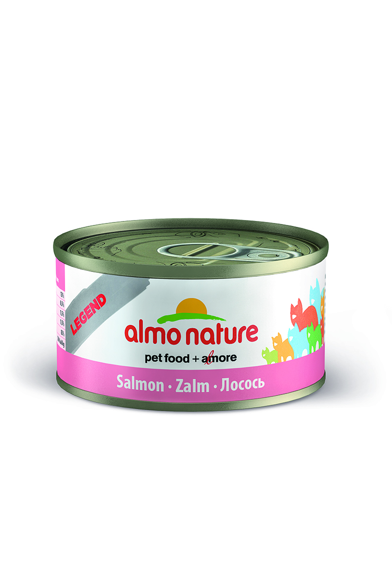 Консервы для Кошек с Лососем 75% мяса (Legend Adult Cat Salmon), 70 г.26498 Консервы для Кошек с Лососем 75% мяса (Legend Adult Cat Salmon), 70 г.26498Состав: лосось 75%, рыбный бульон 24%, рис 1%. Гарантированный анализ: белки – 17%, клетчатка – 1%, жиры – 2%, зола – 2%, влажность – 78%. Калорийность - 765 ккал/кг