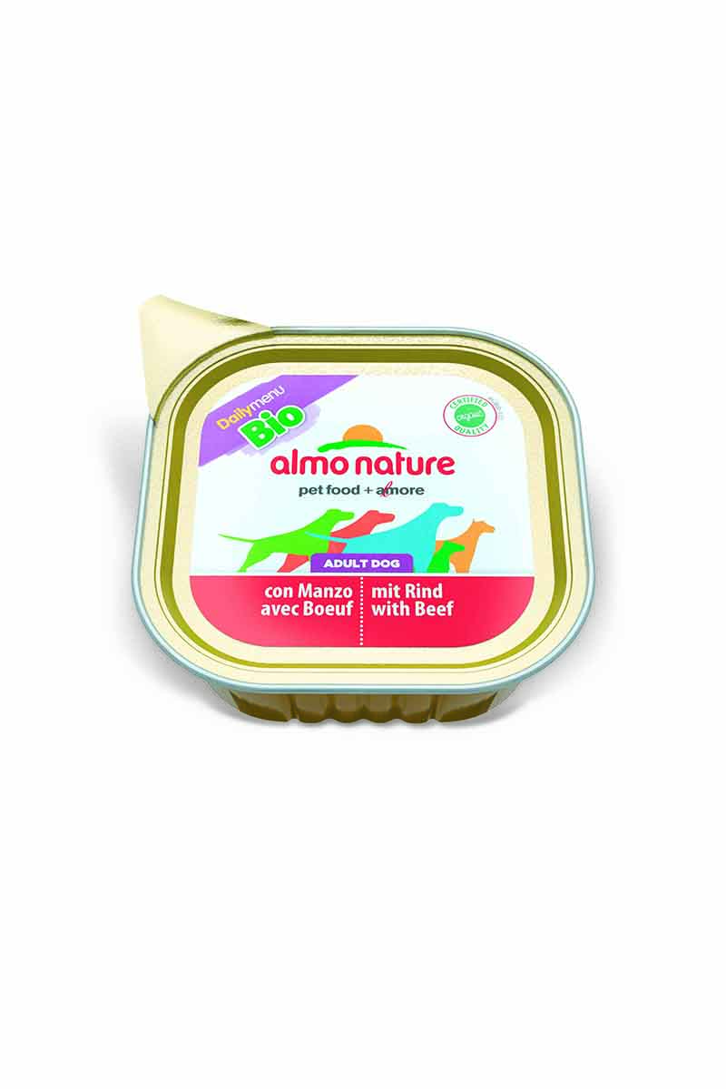 Консервы для собак Almo Nature Daily Menu, паштет, с говядиной, 100 г10164 Консервы для собак Almo Nature Daily Menu, паштет, с говядиной, 100 г10164Консервы Almo Nature Daily Menu - сбалансированный влажный корм для собак, изготовленный из ингредиентов высшего качества, являющихся натуральными источниками витаминов и питательных веществ. Состав: мясо и его производные, минеральные вещества, витамин Е – 15 мг/кг, витамин D – 15 мкл/кг. Гарантированный анализ: белки – 10,5%, клетчатка – 1%, жиры – 5%, зола – 3%, влажность – 79%. Товар сертифицирован.