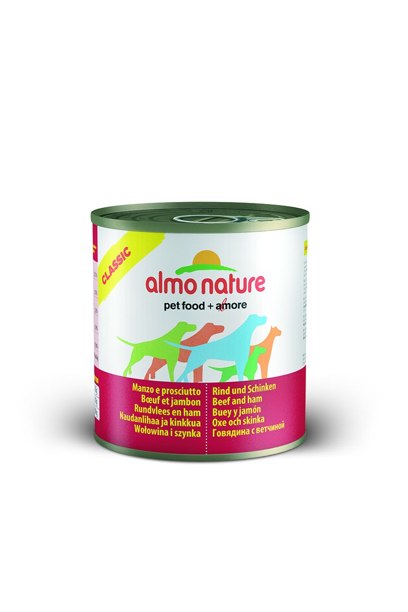 Консервы для собак Almo Nature Classic, с говядиной и ветчиной, 290 г10188 Консервы для собак Almo Nature Classic, с говядиной и ветчиной, 290 г10188Консервы Almo Nature Classic - сбалансированный влажный корм для собак, изготовленный из ингредиентов высшего качества, являющихся натуральными источниками витаминов и питательных веществ. Состав: вырезка говядины – 45% мин., ветчина – 5% мин., рис – 3% мин., гуаровая камедь – 0,2%, говяжий бульон. Гарантированный анализ: белки – 12%, клетчатка – 0,2%, жиры – 9%, зола – 0,5%, влажность – 76%. Калорийность - 1500 ккал/кг. Товар сертифицирован.