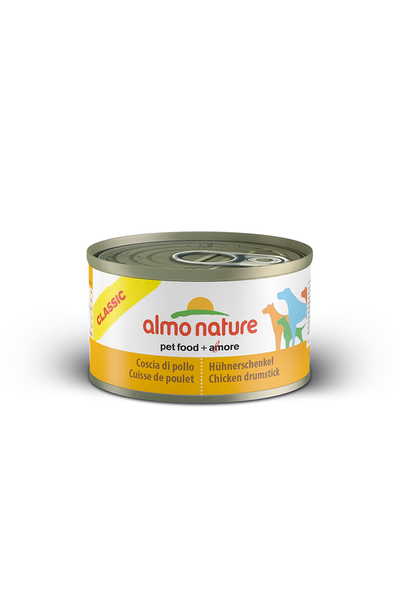 Консервы для собак Almo Nature Classic, куриные бедрышки, 95 г10357 Консервы для собак Almo Nature Classic, куриные бедрышки, 95 г10357Консервы Almo Nature Classic - сбалансированный влажный корм для собак, изготовленный из ингредиентов высшего качества, являющихся натуральными источниками витаминов и питательных веществ. Состав: куриные бедрышки 55%, бульон 42%, рис 3%. Пищевая ценность: белки 13,3%, клетчатка 0,1%, жиры 3,8%, зола 0,5%, влажность 79%. Калорийность: 894 ккал/кг. Товар сертифицирован.