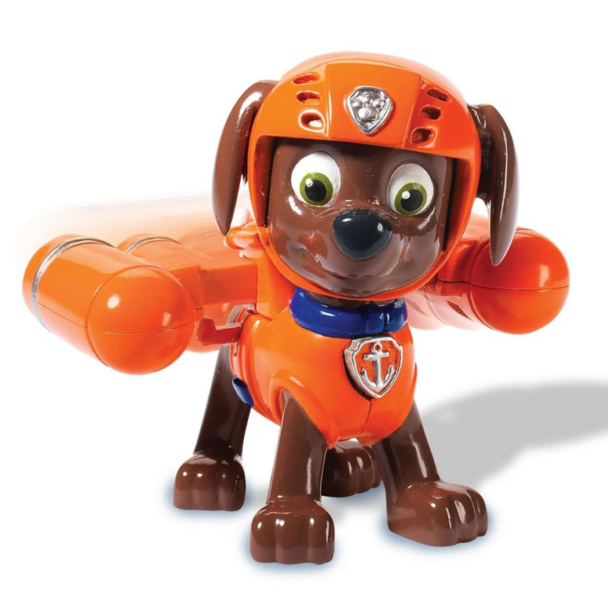 Фигурка Paw Patrol Zuma16600 Zuma Фигурка Paw Patrol Zuma16600 ZumaФигурка Paw Patrol Zuma приведет в восторг любого маленького поклонника очаровательного лабрадора из мультфильма Щенячий патруль. Фигурка выполнена из прочного высококачественного пластика. Голова фигурки вращается. Песик Зума готов в любую минуту примчаться на помощь! Ваш малыш сможет часами играть с этой очаровательной фигуркой, разыгрывая сценки из мультфильма, или придумывая собственные истории. Веселый и озорной щенок непременно станет лучшим другом вашего ребенка!