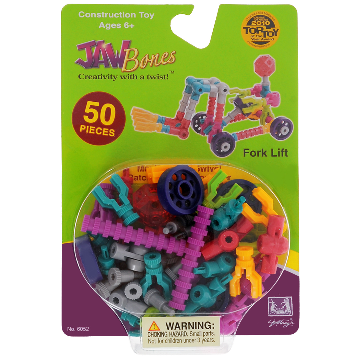 Jawbones Конструктор Погрузчик6052 Jawbones Конструктор Погрузчик6052Новый развивающий конструктор Jawbones непременно понравится вашему ребенку! При помощи красочных деталей, с уникальным креплением, можно собрать погрузчик в оригинальном и неповторимом стиле. Конструктор состоит из 50 элементов разного размера, цвета и назначения. Ваш ребенок с удовольствием будет играть с конструктором, придумывая различные истории.