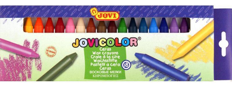 Jovu Карандаши восковые 18 цветов980/18 Jovu Карандаши восковые 18 цветов980/18Восковые карандаши Jovi - отличный вариант для развития наглядно-образного мышления, воображения, мелкой моторики рук, творческих и художественных способностей, а также усидчивости и аккуратности. Карандаши изготовлены на основе полимерных восков, натуральных наполнителей и высококачественных пигментов. Они не пачкают руки малыша, они мягкие, прочные и не имеют запаха. Восковые карандаши отличаются яркими и насыщенными цветами, позволяют проводить мягкие и ровные штрихи. Порадуйте своего ребенка таким замечательным подарком!