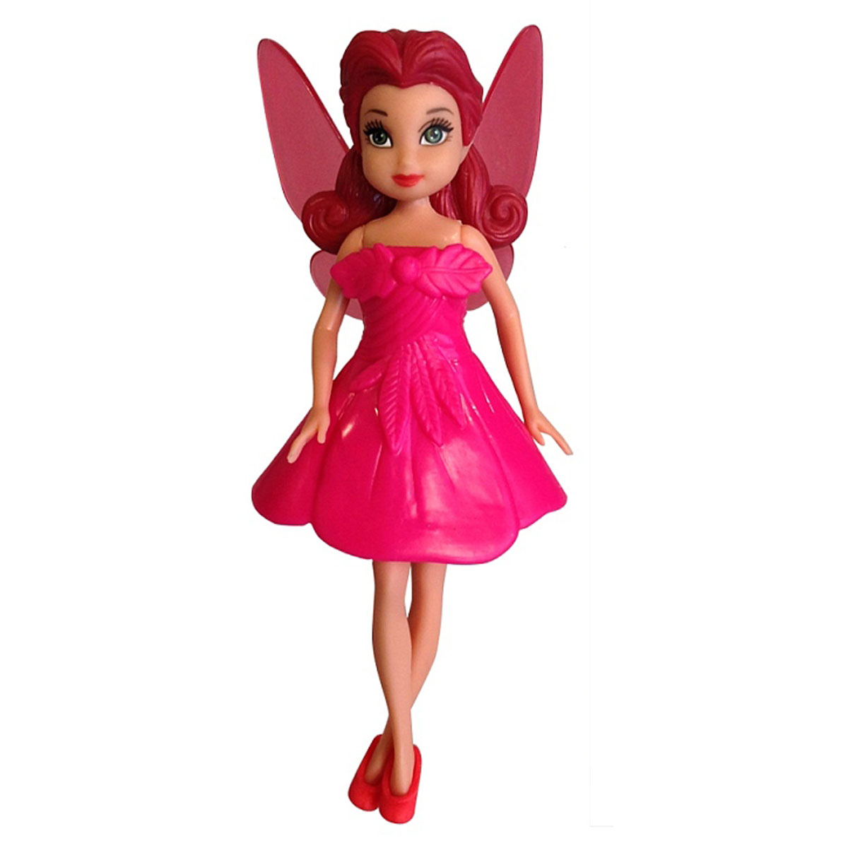 Фигурка Disney Fairies Фея Rosetta, 11 см747580_Rosetta Фигурка Disney Fairies Фея Rosetta, 11 см747580_RosettaФигурка Disney Fairies Фея привлечет внимание любой девочки. Фигурка выполнена из прочного высококачественного пластика в виде очаровательной феи из мультфильмов Диснея. Голова, ручки и ножки фигурки подвижны, а платье и туфельки съемные, что позволяет комбинировать наряды. За спиной у феи - полупрозрачные крылышки. Феи Disney - сказочные героини, которые живут в гармонии с природой, их жизнь полна захватывающих приключений и интересных открытий. Ваш ребенок часами будет играть с этой фигуркой, придумывая различные истории. Высокое качество исполнения порадует маленьких и взрослых коллекционеров, и такая фигурка займет достойное место в любой коллекции. Небольшие размеры фигурки позволят брать ее с собой на прогулку. Порадуйте своего ребенка таким замечательным подарком!