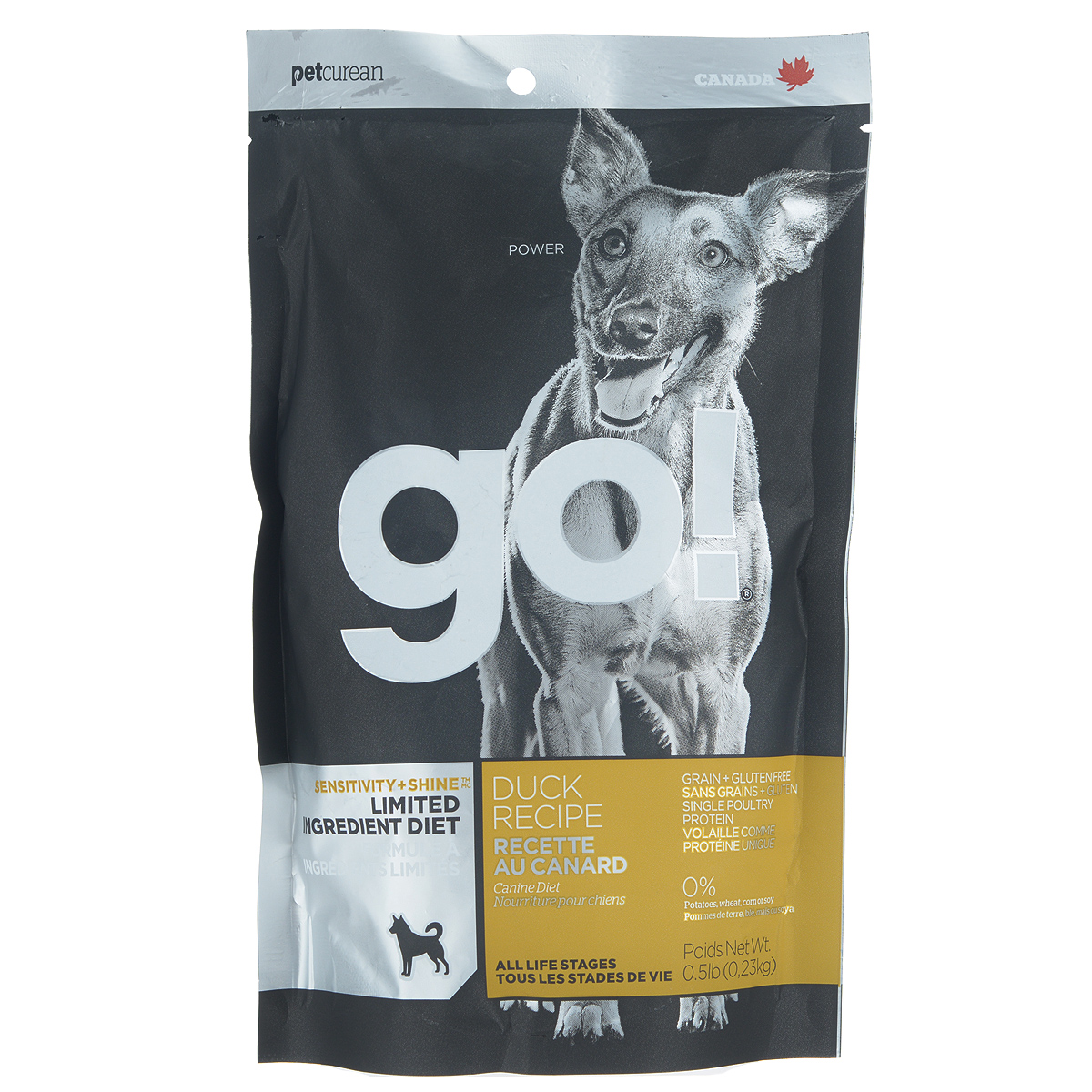 Корм сухой GO! для щенков и собак, беззерновой, с цельной уткой, 230 г10350 Корм сухой GO! для щенков и собак, беззерновой, с цельной уткой, 230 г10350В составе беззернового сухого корма GO! используется утка в качестве единственного источника белка. Корм разработан специально для собак с особыми диетическими потребностями и пищевой чувствительностью. Состав: филе утки, дегидрированное мясо утки, горох, тапиока, чечевица, нут, масло канолы (с Витамином Е в качестве консерванта), кокосовое масло (с Витамином Е в качестве консерванта), натуральный ароматизатор, карбонат кальция, фосфат кальция, хлорид натрия, калия хлорид, сушеный корень цикория, хлорид холина, витамины (витамин А, витамин D3 добавки, витамин Е, инозитол, ниацин, L-аскорбил-2-полифосфат (источник витамина С), пантотенат д-кальция, тиамина мононитрат, бета-каротин, рибофлавин, пиридоксин гидрохлорид, фолиевая кислота, биотин, витамин В12), минералы (протеинат цинка, протеинат железа, протеинат меди, оксид цинка, протеинат марганца, сульфат меди, сульфат железа, йодат кальция, оксид марганца, селен), розмарин. ...