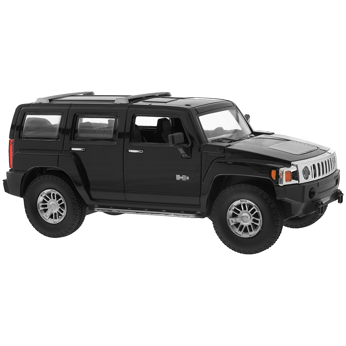 Guokai Машинка инерционная Hummer H2 SUT866-82433_черный Guokai Машинка инерционная Hummer H2 SUT866-82433_черныйИнерционная машинка Guokai Hummer H2 SUT, выполненная из высококачественного пластика, станет любимой игрушкой вашего малыша. Игрушка представляет собой модель пикапа марки Hummer. Игрушка оснащена инерционным ходом. Машинка может ехать как вперед, так и назад. Прорезиненные колеса обеспечивают надежное сцепление с любой гладкой поверхностью. При движении у машинки загораются фары. Ваш ребенок будет часами играть с этой игрушкой, придумывая различные истории. Порадуйте его таким замечательным подарком! Рекомендуется докупить 3 батарейки напряжением 1,5V типа АА (товар комплектуется демонстрационными).