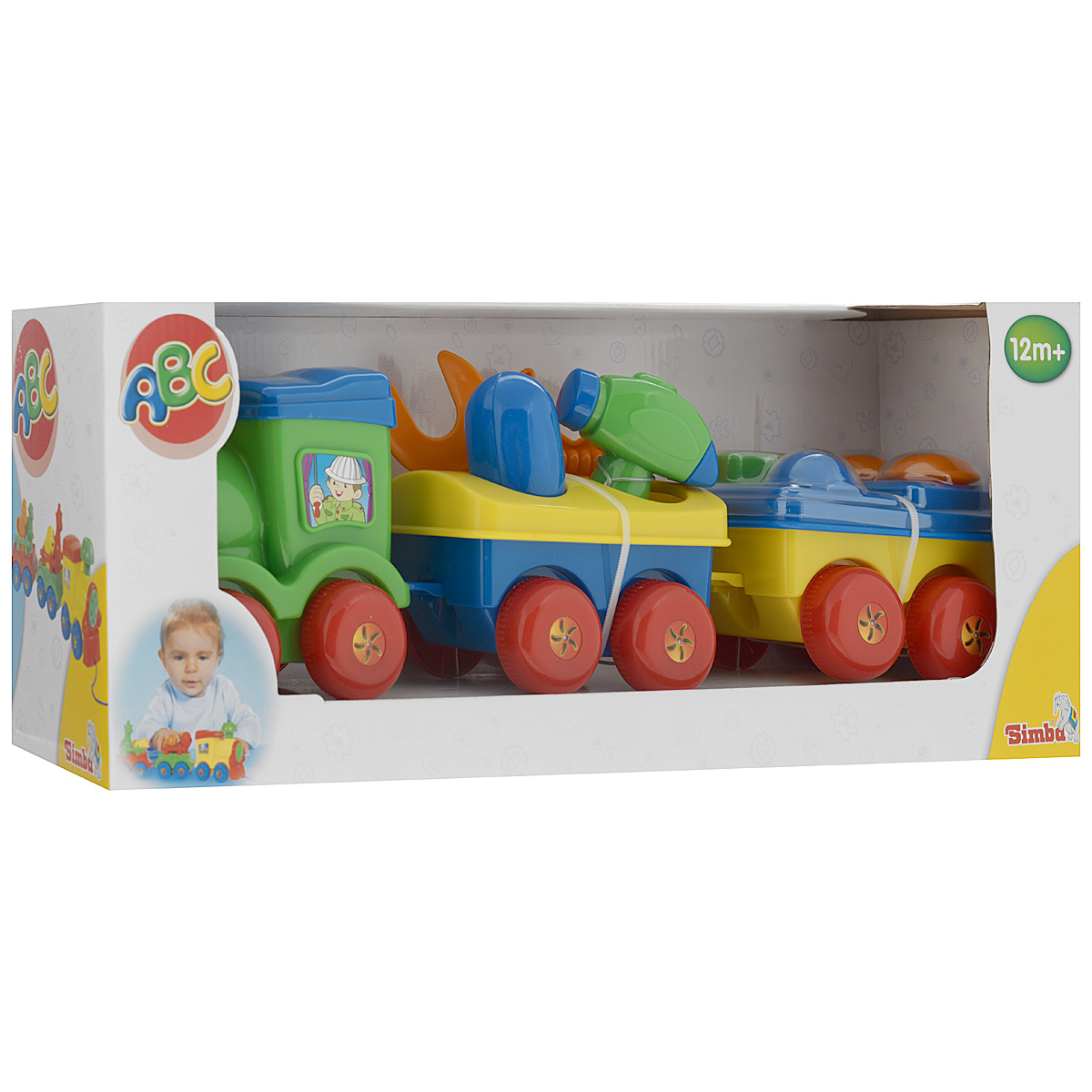 Игрушка-каталка Simba Паровозик с инструментами4017444_инструменты Игрушка-каталка Simba Паровозик с инструментами4017444_инструментыИгрушка-каталка Simba Паровозик с инструментами - настоящая находка для тех родителей, которые хотят занять малыша надолго. Яркие детали непременно привлекут внимание малыша. Паровозик можно разобрать и покатать все его детали по отдельности, можно сцепить и катить за веревочку. Вагончики не имеют четко определенного места и могут сцепляться в любом порядке, это позволяет менять внешний вид игрушки и делать ее новой и интересной надолго. Болтики, молоточек и гаечные ключи легко вытаскиваются из вагончиков и могут быть использованы в качестве отдельных игрушек.
