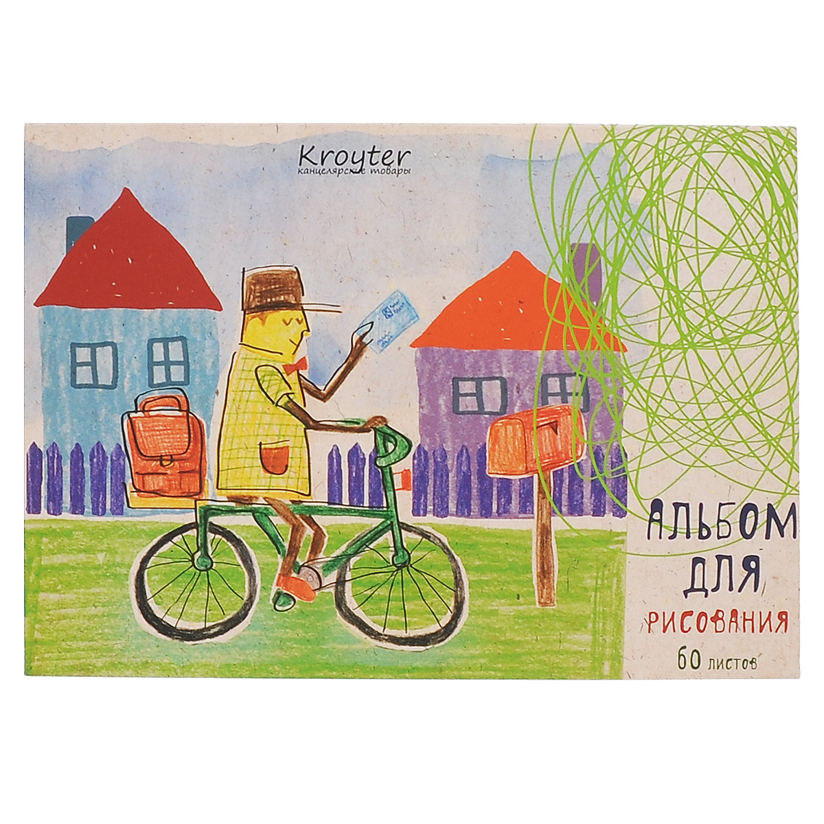 Альбом для рисования Kroyter, формат A5, 60 листов05923 Альбом для рисования Kroyter, формат A5, 60 листов05923Альбом Kroyter предназначен для эскизов и рисования, подходит для работ тушью. Внутренний блок - на склейке с твердой картонной подложкой, что позволяет использовать альбом вне дома. Обложка, изготовленная из высококачественного импортного картона, имеет стильный и современный дизайн.