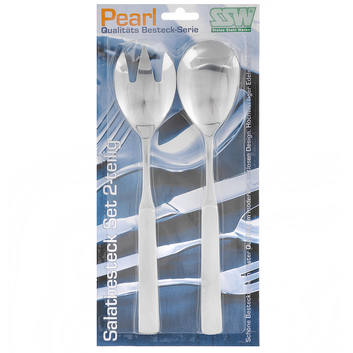 Набор ложек для салата SSW "Pearl", 2 предмета Набор ложек для салата SSW "Pearl", 2 предмета
