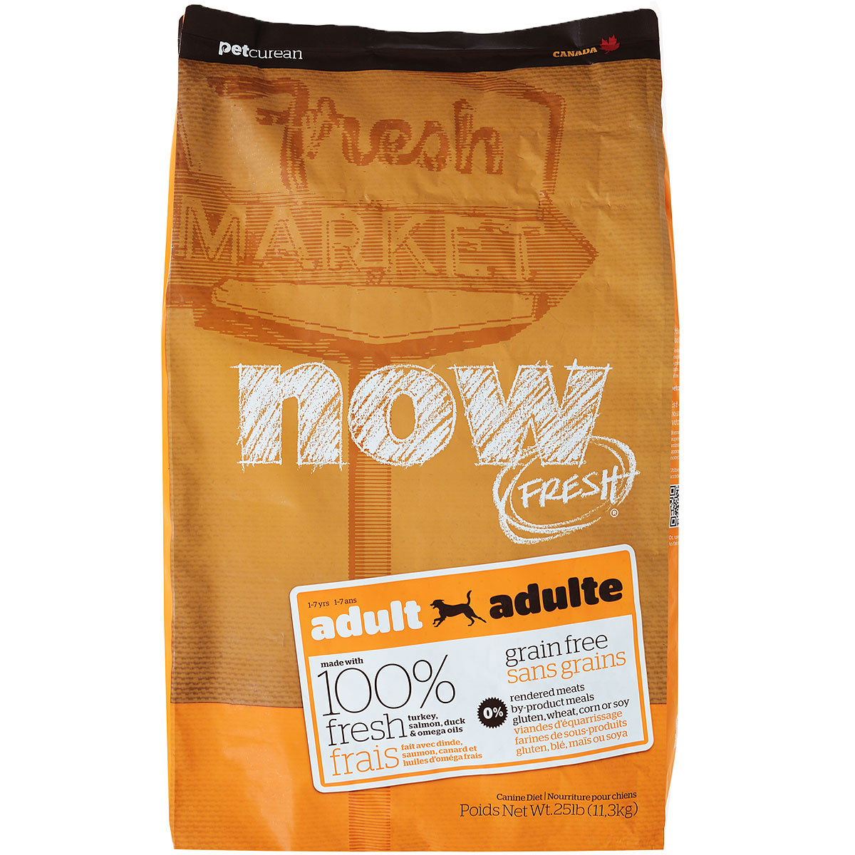 Корм сухой Now Fresh для взрослых собак, беззерновой, с индейкой, уткой и овощами, 11,3 кг10123 Корм сухой Now Fresh для взрослых собак, беззерновой, с индейкой, уткой и овощами, 11,3 кг10123Now Fresh - полностью сбалансированный холистик корм из свежего филе индейки и утки, выращенных на канадских фермах, из лосося без костей, выловленного в озерах Британской Колумбии для взрослых собак всех пород. Это первый беззерновой корм со сбалансированным содержание белков и жиров. Ключевые преимущества: - не содержит субпродуктов, красителей, говядины, мясных ингредиентов, выращенных на гормонах, - омега-масла в составе необходимы для здоровой кожи и шерсти, - пробиотики и пребиотики обеспечивают здоровое пищеварение, - антиоксиданты укрепляют иммунную систему. Состав: филе индейки, картофель, горох, яблоки, свежие цельные яйца, томаты, картофельная мука, льняное масло, рапсовое масло (источник витамина Е), натуральный ароматизатор, утиное филе, филе лосося, сушеная люцерна, кокосовое масло (источник витамина Е), морковь, тыква, бананы, черника, клюква, малина, ежевика, папайя, ананас, грейпфрут, чечевица, ...