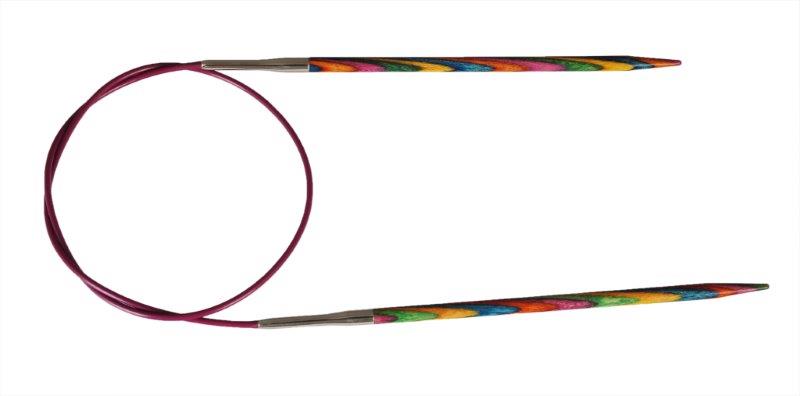 Спицы KnitPro Symfonie, круговые, диаметр 4 мм, длина 100 см21352 Спицы KnitPro Symfonie, круговые, диаметр 4 мм, длина 100 см21352Спицы для вязания KnitPro Symfonie изготовлены из ценных пород дерева с привлекательным разноцветным дизайном. Кончики спиц закругленные. Спицы скреплены гибким пластиковым шнуром. Они прочные, легкие, гладкие, удобны в использовании. Круговые спицы наиболее удобны для выполнения деталей и изделий, не имеющих швов. Короткими круговыми спицами вяжут бейки горловины, воротники-гольф, длинными спицами можно вязать по кругу целые модели. Вы сможете вязать для себя, делать подарки друзьям. Рукоделие всегда считалось изысканным, благородным делом. Работа, сделанная своими руками, долго будет радовать вас и ваших близких.