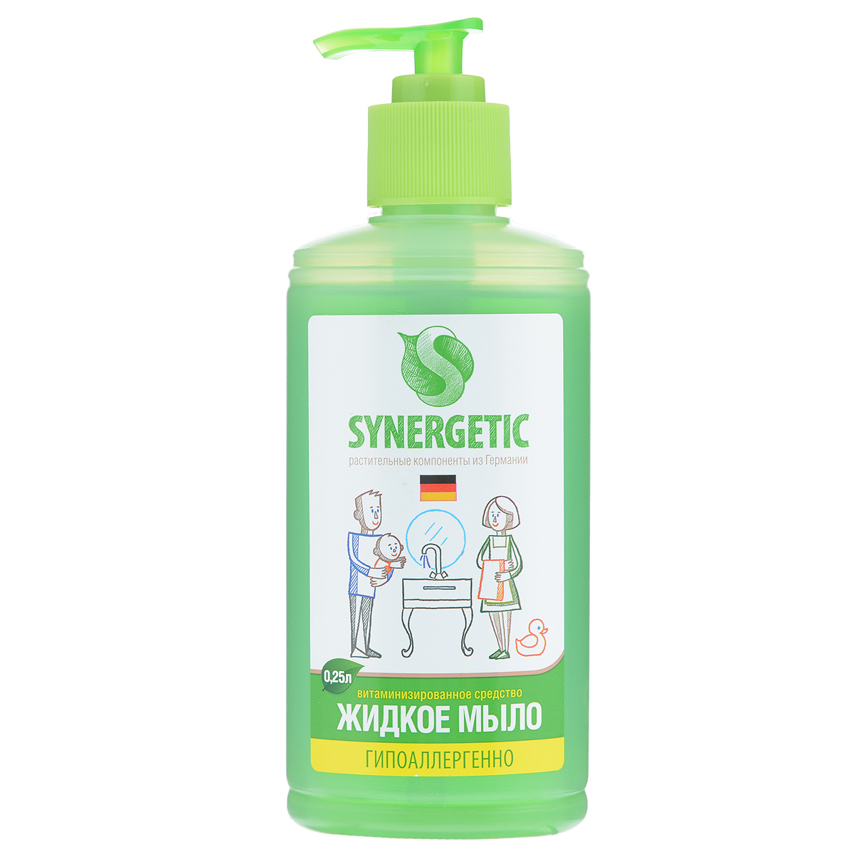 Жидкое мыло Synergetic, 250 мл105025 Жидкое мыло Synergetic, 250 мл105025Концентрированное жидкое мыло Synergetic подходит для бережного очищения кожи от любых загрязнений, обладает приятным натуральным ароматом. Особая формула интенсивно питает и защищает вашу кожу, Благодаря только растительным компонентам, входящих в состав, мыло безопасно для детей и животных. Состав: 5-15% А-тензиды (растительного происхождения), глицерин, экстракт полевых трав, пищевой краситель. Товар сертифицирован.