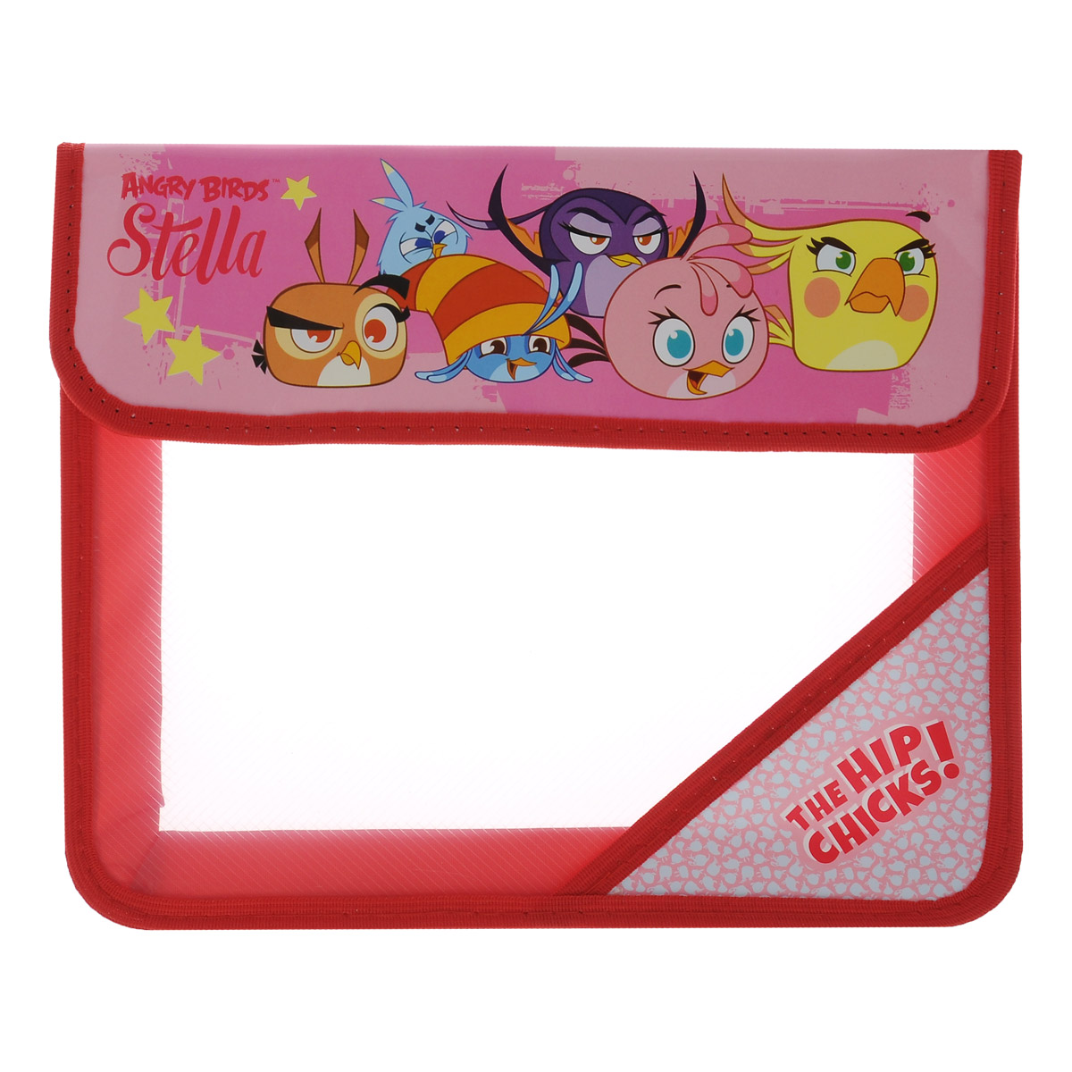 Action! Папка для тетрадей Angry Birds StellaC49372_красный Action! Папка для тетрадей Angry Birds StellaC49372_красныйПапка для тетрадей Angry Birds STELLA это удобный и функциональный инструмент, который идеально подойдет для хранения различных бумаг формата А5, а также школьных тетрадей и письменных принадлежностей. Лицевая сторона папки оформлена изображением ярких Angry Birds. Папка изготовлена из прочного пластика и надежно закрывается на клапан с липучками. Папка состоит из одного отделения. Папка практична в использовании и надежно сохранит ваши бумаги и сбережет их от повреждений, пыли и влаги.