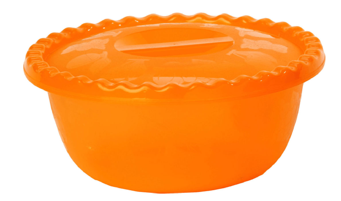 Миска Idea, с крышкой, цвет: оранжевый, 3 лМ 1316 Миска Idea, с крышкой, цвет: оранжевый, 3 лМ 1316Вместительная миска круглой формы Idea изготовлена из высококачественного пищевого полипропилена. Изделие, оснащенное крышкой, очень функциональное, оно пригодится на кухне для самых разнообразных нужд: в качестве салатника, миски, тарелки. По периметру миска украшена узором в виде фруктов. Диаметр миски: 24,5 см. Высота миски (без учета крышки): 11 см.