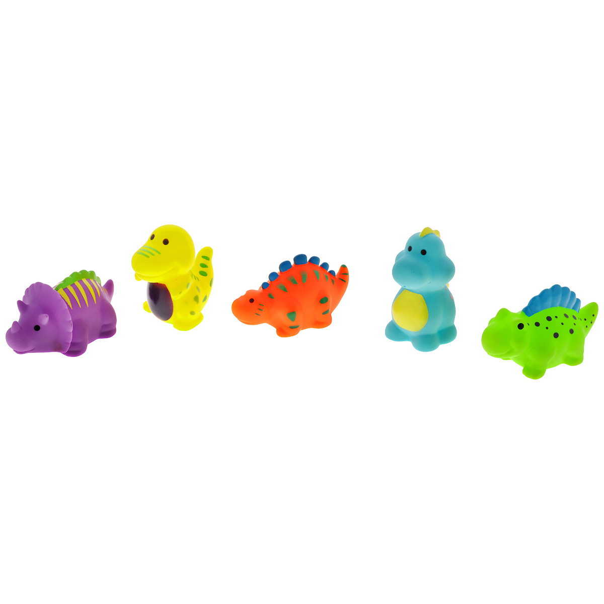 Игровой набор для ванны Mioshi Дино мир, 5 штMAU0304-014 Игровой набор для ванны Mioshi Дино мир, 5 штMAU0304-014С ярким набором для ванны Mioshi Дино мир принимать водные процедуры станет ещё веселее и приятнее. В комплекте набора малыш обнаружит целых 5 милых представителей дино-мира. Все составляющие набора приятны на ощупь, имеют удобную для захвата маленькими пальчиками эргономичную форму и быстро сохнут. Забавным дополнением также будет возможность игрушек брызгать водой при сжатии. Устраивайте водные сражения! Игрушки Mioshi Aqua помогают малышам быстрее приспосабливаться к водной среде, а процесс принятия водных процедур делают веселым и увлекательным.