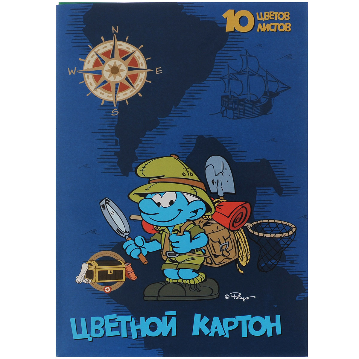 Цветной картон Смурфики, 10 цветов25245 Цветной картон Смурфики, 10 цветов25245Цветной картон Смурфики идеально подойдет для творческих занятий в детском саду, школе или дома. Картон упакован в яркую картонную папку, оформленную рисунком с изображением смурфика. Упаковка содержит десять листов картона разных цветов (оранжевый, зеленый, желтый, черный, синий, фиолетовый, красный, коричневый, золотой и серебряный). Создание поделок и аппликаций из картона - это увлекательный досуг, который позволяет ребенку развивать свои творческие способности. Рекомендуемый возраст: от 3 лет.