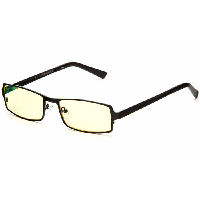 SP Glasses AF034 Luxury, Black компьютерные очкиAF034_B SP Glasses AF034 Luxury, Black компьютерные очкиAF034_BSP Glasses AF034 Luxury - компьютерные очки с желтыми линзами, которые предназначены для защиты глаз от вредного излучения мониторов, ноутбуков, игровых приставок, электронных книг, телевизоров. Их линзы изготовлены из качественного прочного пластика и оснащены специальными светофильтрами, позволяющими не перенапрягать глаза при длительной работе за компьютером и с другими подобными устройствами с дисплеями и мониторами. Очки эффективно уменьшают слезоточивость и резь в глазах, снижают утомляемость. Также их можно использовать для защиты глаз от света люминесцентных ламп, при работе с мелкими деталями и движущимися элементами. Наносники: регулируемые Геометрия: прямоугольная