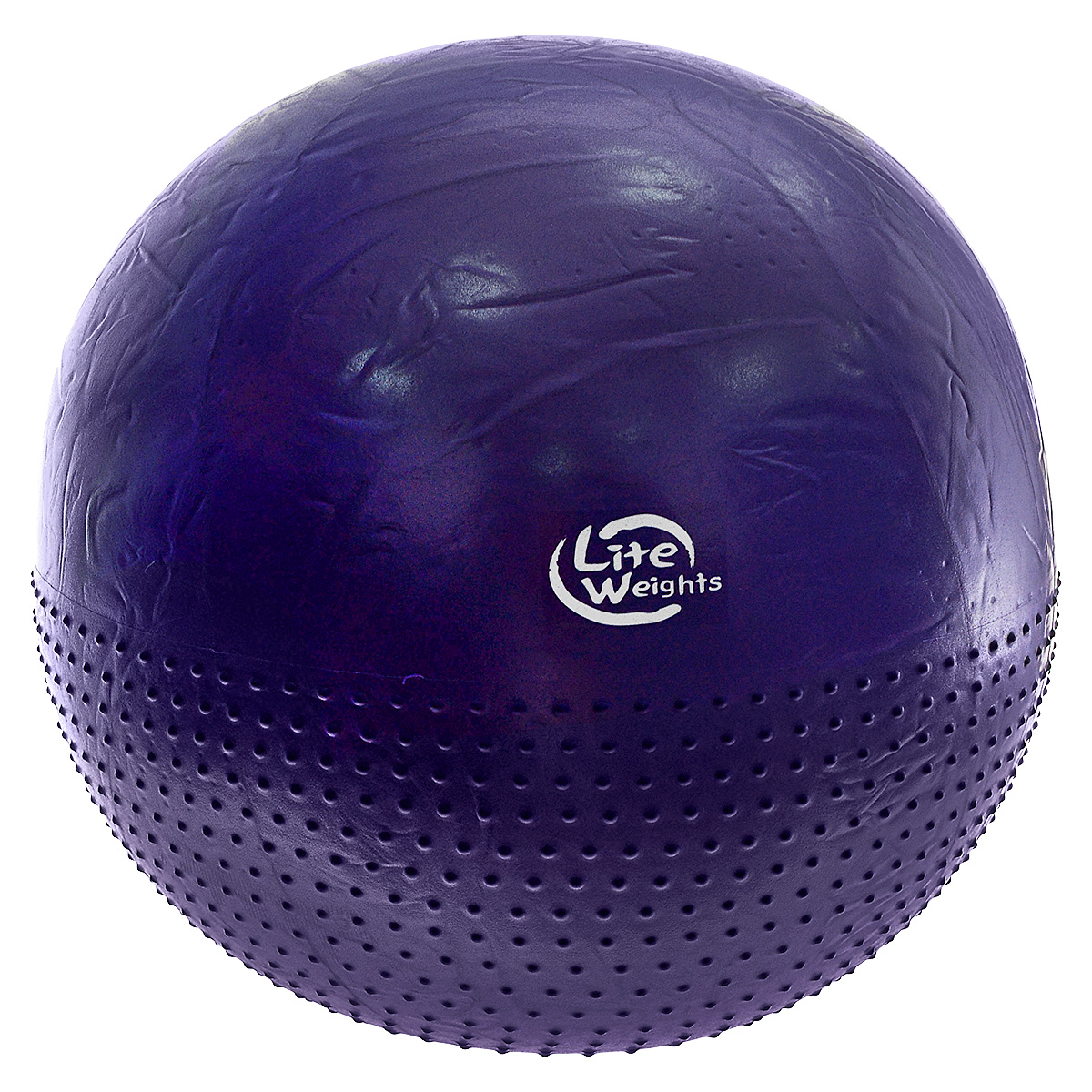Мяч гимнастический Lite Weights, массажный, цвет: фиолетовый, диаметр 75 см. BB010-30BB010-30 Мяч гимнастический Lite Weights, массажный, цвет: фиолетовый, диаметр 75 см. BB010-30BB010-30Гимнастический мяч (фитбол) Lite Weights изготовлен из силикона. Мяч предназначен для занятий фитнесом, аэробикой, лечебной физкультурой, а также обеспечивает улучшение кровообращения. Фитбол является универсальным тренажером для всех групп мышц, помогает развить гибкость, исправить осанку, снимает чувство усталости в спине. Мяч Lite Weights снабжен системой Антивзрыв - специальный технологией, предупреждающей мяч от разрыва при сильной нагрузке. Благодаря пупырчатой поверхности, фитбол можно использовать для массажа, выполняя несложные упражнения. Преимущества гимнастических мячей: - их могут использовать люди, страдающие лишним весом и варикозным расширением вен; - во время тренировки задействуются практически все группы мышц; - используются при занятиях лечебной гимнастикой, аэробикой, фитнесом; - способствуют восстановлению мышечных функций и улучшению здоровья в целом. В комплект входит пластиковый ручной...