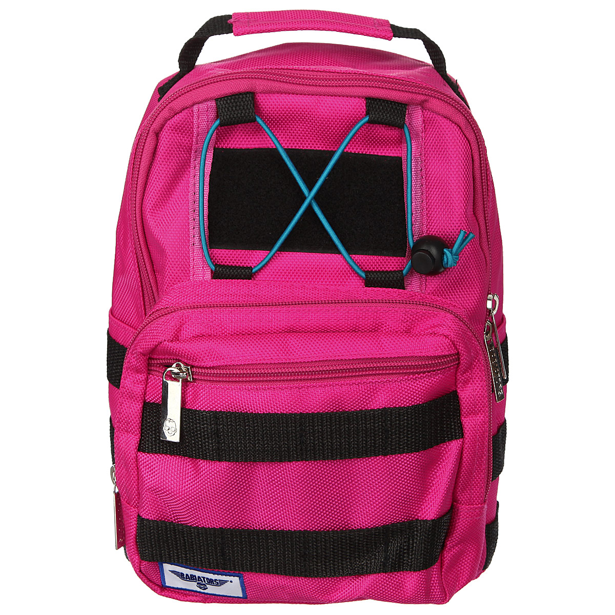 Рюкзак-мини Babiators Rocket Pack, цвет: розовыйBAB-070 Рюкзак-мини Babiators Rocket Pack, цвет: розовыйBAB-070Рюкзак-мини Babiators Rocket Pack обязательно пригодится вашему ребенку! Он может взять его с собой на прогулку, в гости или в детский сад. Выполнен рюкзак из износоустойчивой ткани с водонепроницаемой основой, что позволяет ему надежно защищать вещи от влаги и верно служить долгое время. Содержит одно отделение, закрывающееся на застежку-молнию с двумя бегунками. Внутри отделения имеются два горизонтальных кармашка на липучке. Лицевая сторона рюкзака оснащена накладным карманом на застежке-молнии, внутри которого имеется открытый кармашек. Передняя сторона этого накладного кармана дополнена врезным горизонтальным отделением, также закрывающимся на молнию. Рюкзак-мини имеет два боковых нашивных кармана. Задняя стенка рюкзака оснащена горизонтальным карманом на липучке. По бокам и с лицевой стороны рюкзака имеется множество петель для разнообразных вещей ребенка. Рюкзак оснащен регулируемыми по длине плечевыми ремнями и дополнен текстильной ручкой для переноски в руке. Для...