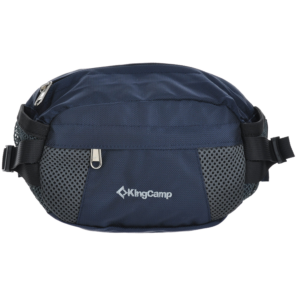 Сумка поясная KingCamp Coral, цвет: синийУТ-000059681 Сумка поясная KingCamp Coral, цвет: синийУТ-000059681Поясная сумка KingCamp Coral изготовлена из нейлона. Сумка имеет 1 основное отделение на застежке-молнии с 2 накладными карманами, одно из которых закрывается на застежку молнию. На лицевой стороне расположен накладной карман на застежке-молнии, по бокам - 2 сетчатых кармашка. Такая сумка отлично подойдет любителям фитнеса и пробежек. В нее можно положить необходимые вещи, такие как плеер, ключи, телефон, не боясь, что они потеряются. Сумка крепится на пояс при помощи ремня с пластиковым карабином. Максимальная длина пояса: 95 см.