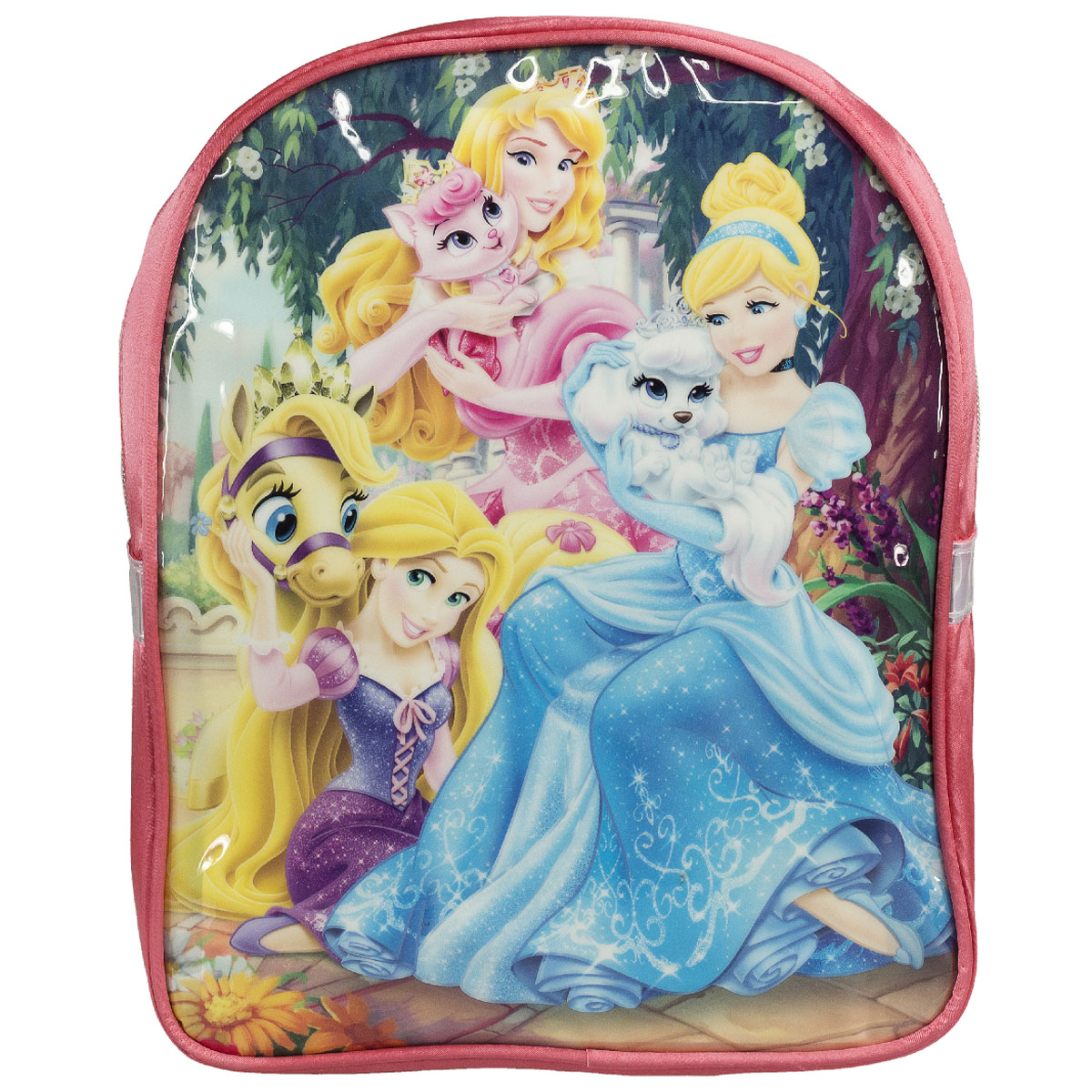 Рюкзак детский Disney Princess, цвет: розовый. PRCB-UT4-561PRCB-UT4-561 Рюкзак детский Disney Princess, цвет: розовый. PRCB-UT4-561PRCB-UT4-561Рюкзак детский Disney Princess обязательно пригодится вашему ребенку. Он может взять его с собой на прогулку, в гости или в детский сад. Выполнен рюкзак из износоустойчивой ткани, что позволяет ему верно служить долгое время. Оформлен рюкзак изображением замечательных принцесс с животными. Содержит одно отделение, закрывающееся на застежку-молнию. Внутри отделения находится небольшой кармашек на молнии. Рюкзак оснащен регулируемыми по длине широкими лямками и дополнен текстильной ручкой для переноски в руке. Светоотражающие элементы обеспечивают безопасность в темное время суток. Такой рюкзак порадует глаз и подарит отличное настроение вашему ребенку, который будет с удовольствием носить в нем свои вещи или любимые игрушки. Рекомендуемый возраст: от 7 лет.