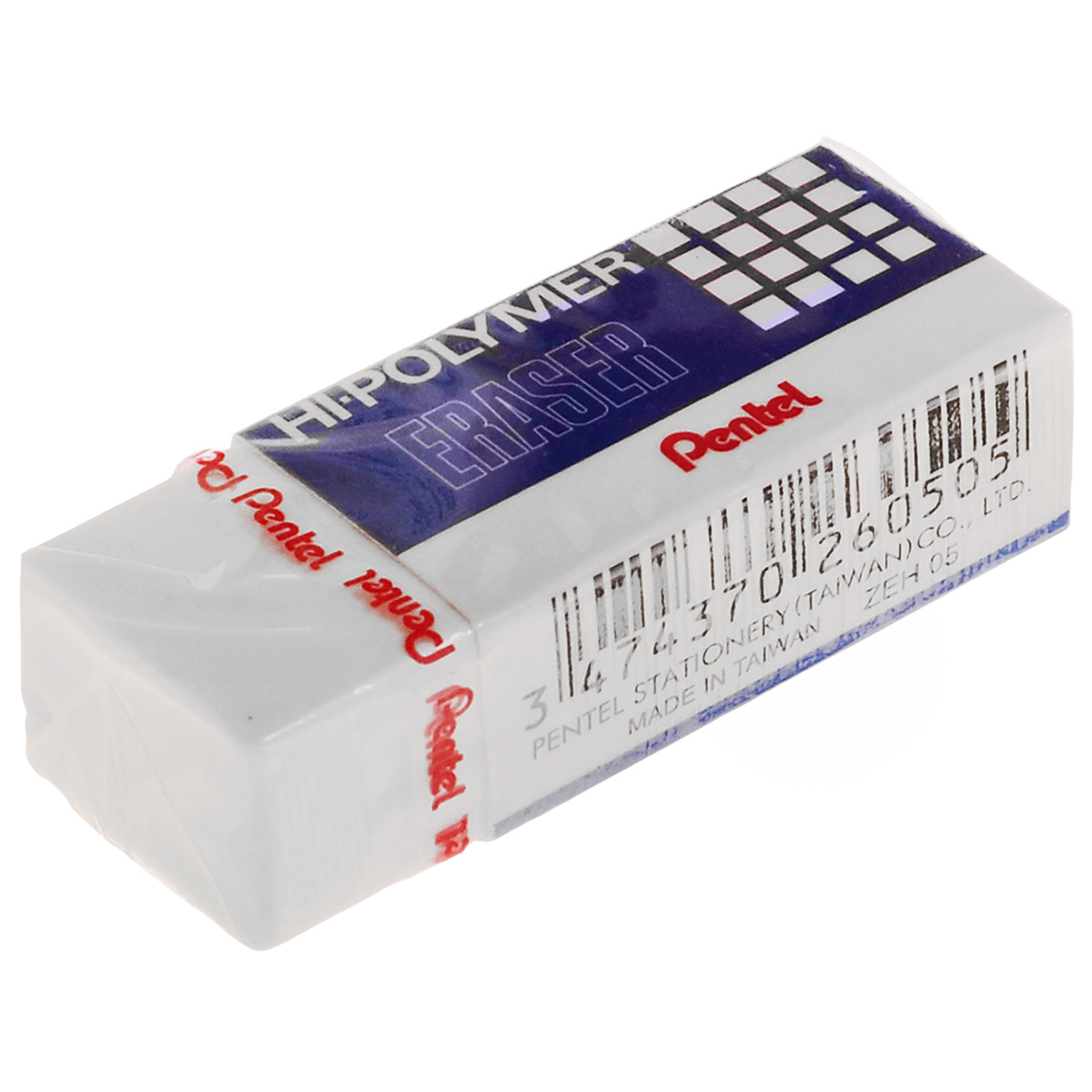 Ластик Pentel, цвет: белыйPZEH-05_белый Ластик Pentel, цвет: белыйPZEH-05_белыйВысокополимерный ластик Pentel станет незаменимым аксессуаром на рабочем столе не только школьника или студента, но и офисного работника. Ластик обеспечивает мягкое и легкое стирание не за счет трения, как обычные каучуковые ластики, а за счет присутствия в составе микрокапсул специального растворяющего вещества. Не повреждает бумагу даже при многократном стирании.