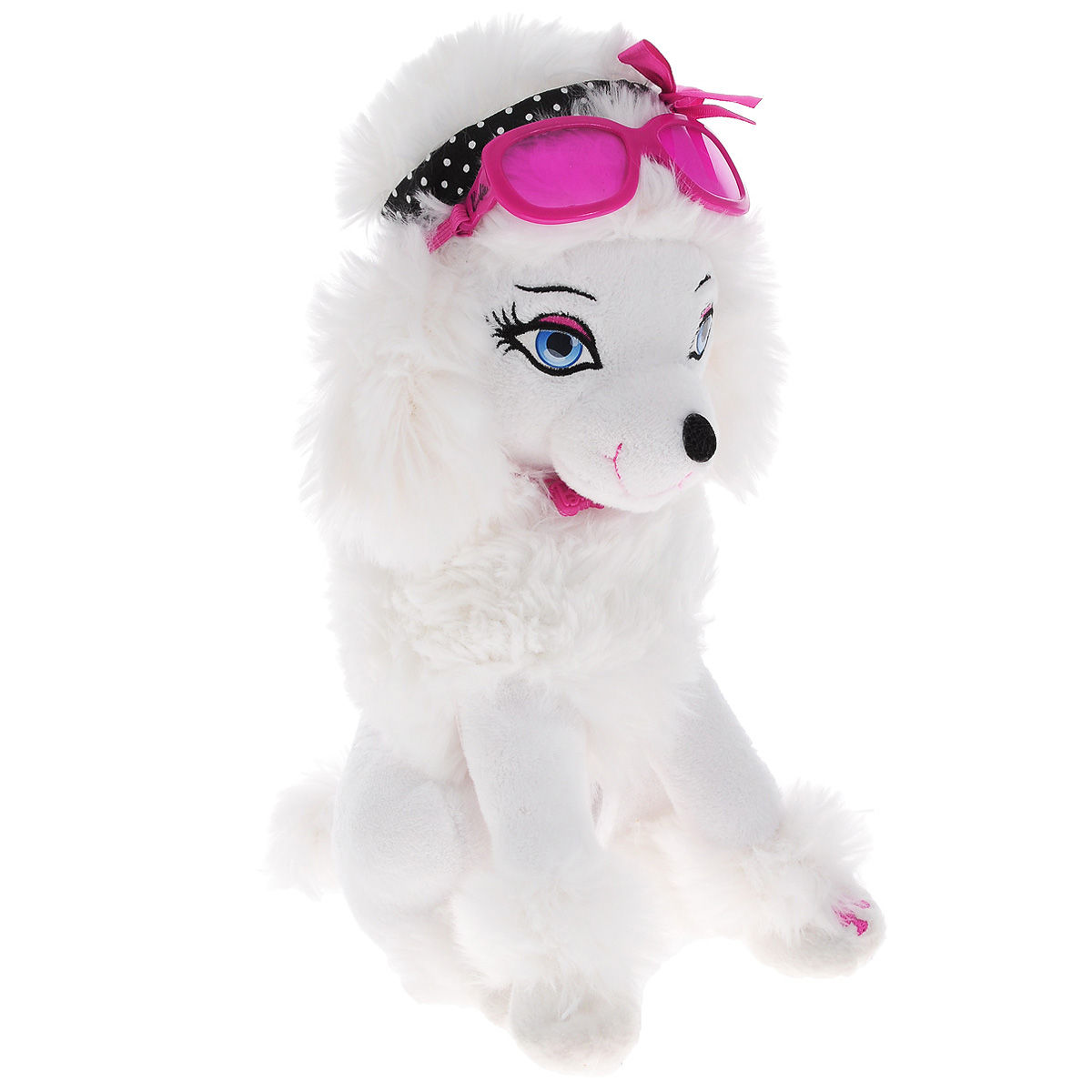 Интерактивная игрушка Barbie My Fab Pets: Sequin, с аксессуарамиBBPE2 Интерактивная игрушка Barbie My Fab Pets: Sequin, с аксессуарамиBBPE2Интерактивная игрушка Barbie My Fab Pets: Sequin выполнена в виде милой собачки. Такая игрушка приведет в восторг любого ребенка. Очаровательный песик покрыт мягким и приятным на ощупь искусственным мехом, его глазки вышиты нитками. На шее щенка - подвеска в виде логотипа Barbie, а голову украшают стильные солнцезащитные очки и повязка в мелкий горох. В наборе имеется помада, если поднести ее к губам собачки раздастся звук поцелуя. А если расчесать собачку специальной щеткой, вы услышите радостный лай. При нажатии на левую лапку, щенок также весело залает. Игры с интерактивным щенком способствуют эмоциональному развитию ребенка, а также помогут ему развить ответственность, внимание и воображение. Трогательный щенок непременно станет лучшим другом малышки. Рекомендуется докупить 2 батарейки напряжением 1,5V типа AA (товар комплектуется демонстрационными).